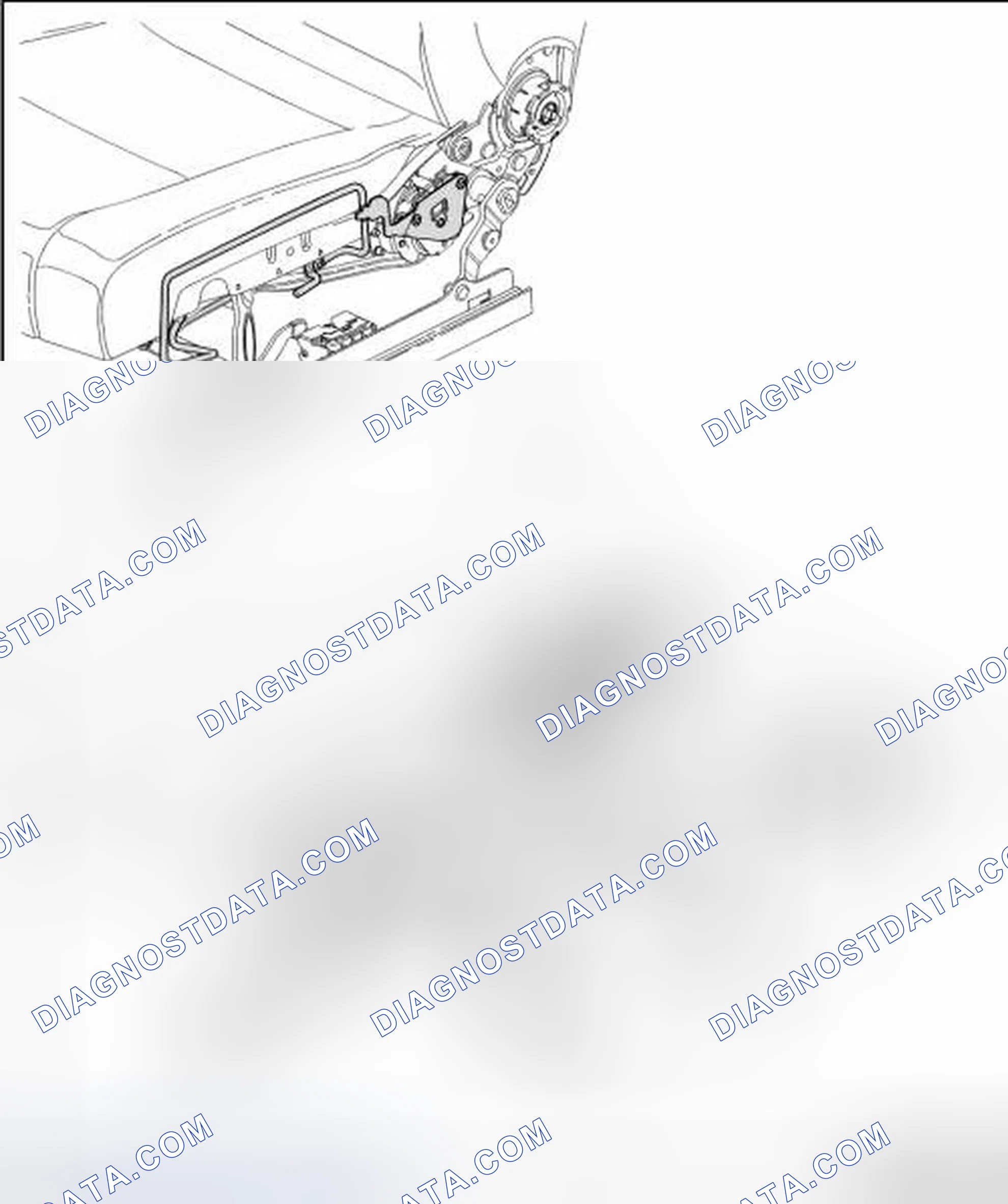 Scheme 94: FRONT SEAT SUPPORT AND OPERATING LEVER