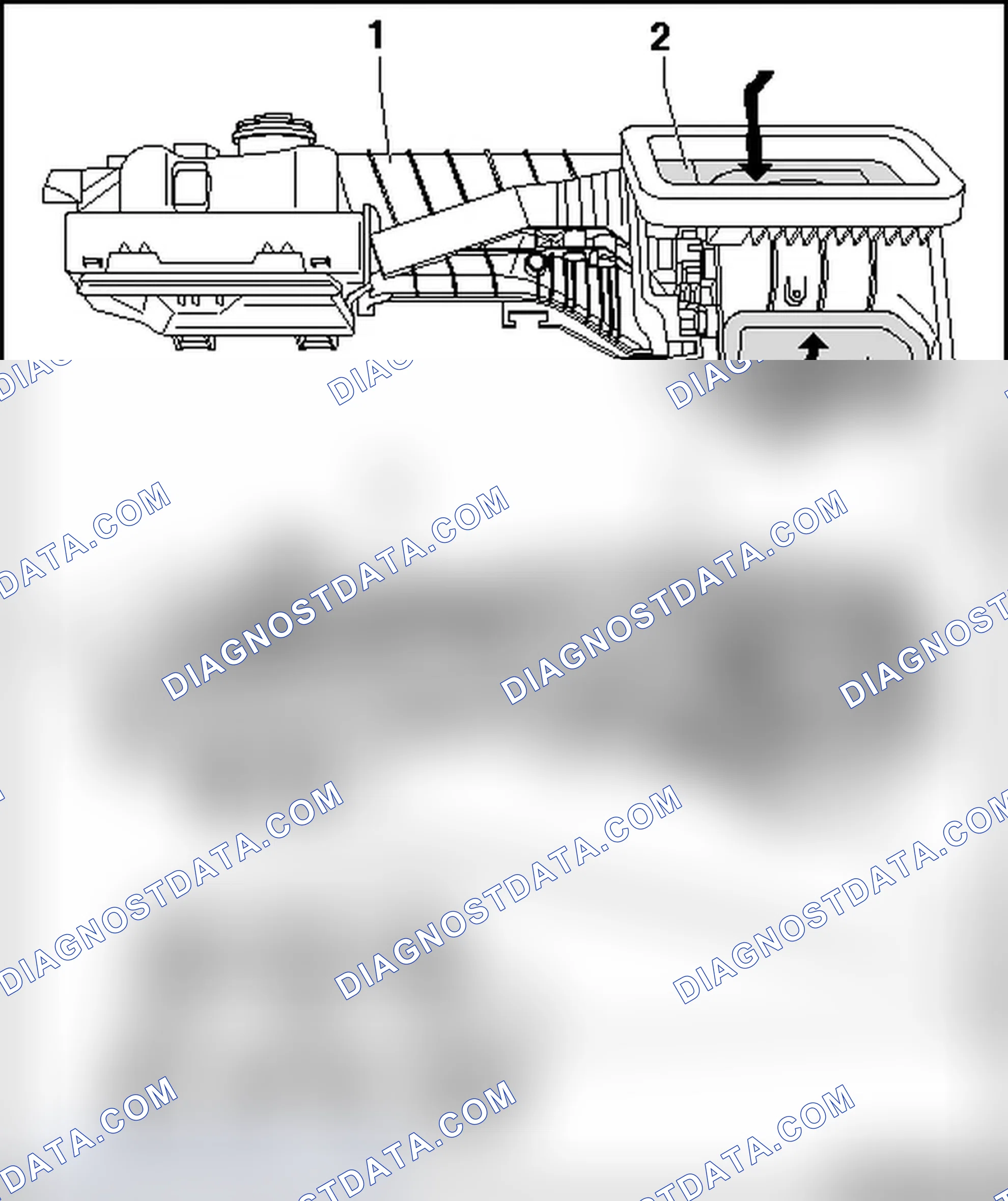 Scheme 14: AIR GUIDE IN EVAPORATOR HOUSING