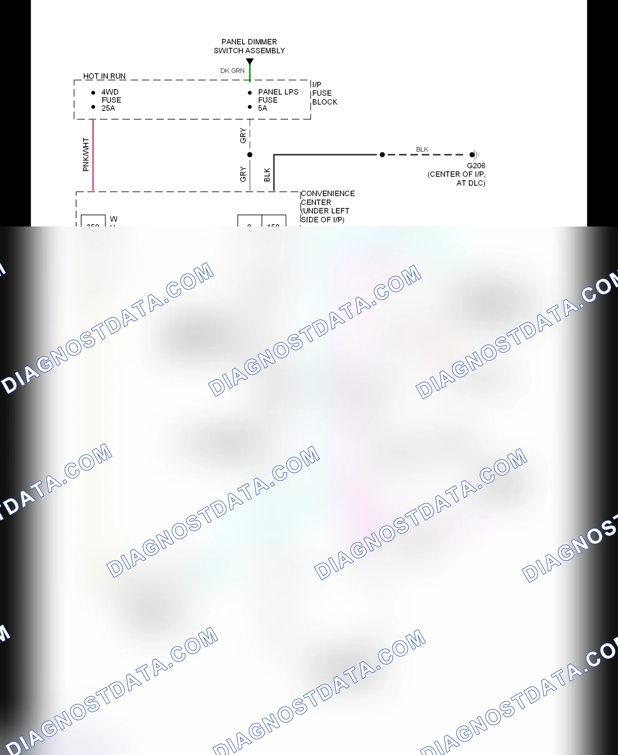 Scheme 7: Transfer Case Circuit (1993 Except H/D 4-Speed A/T)