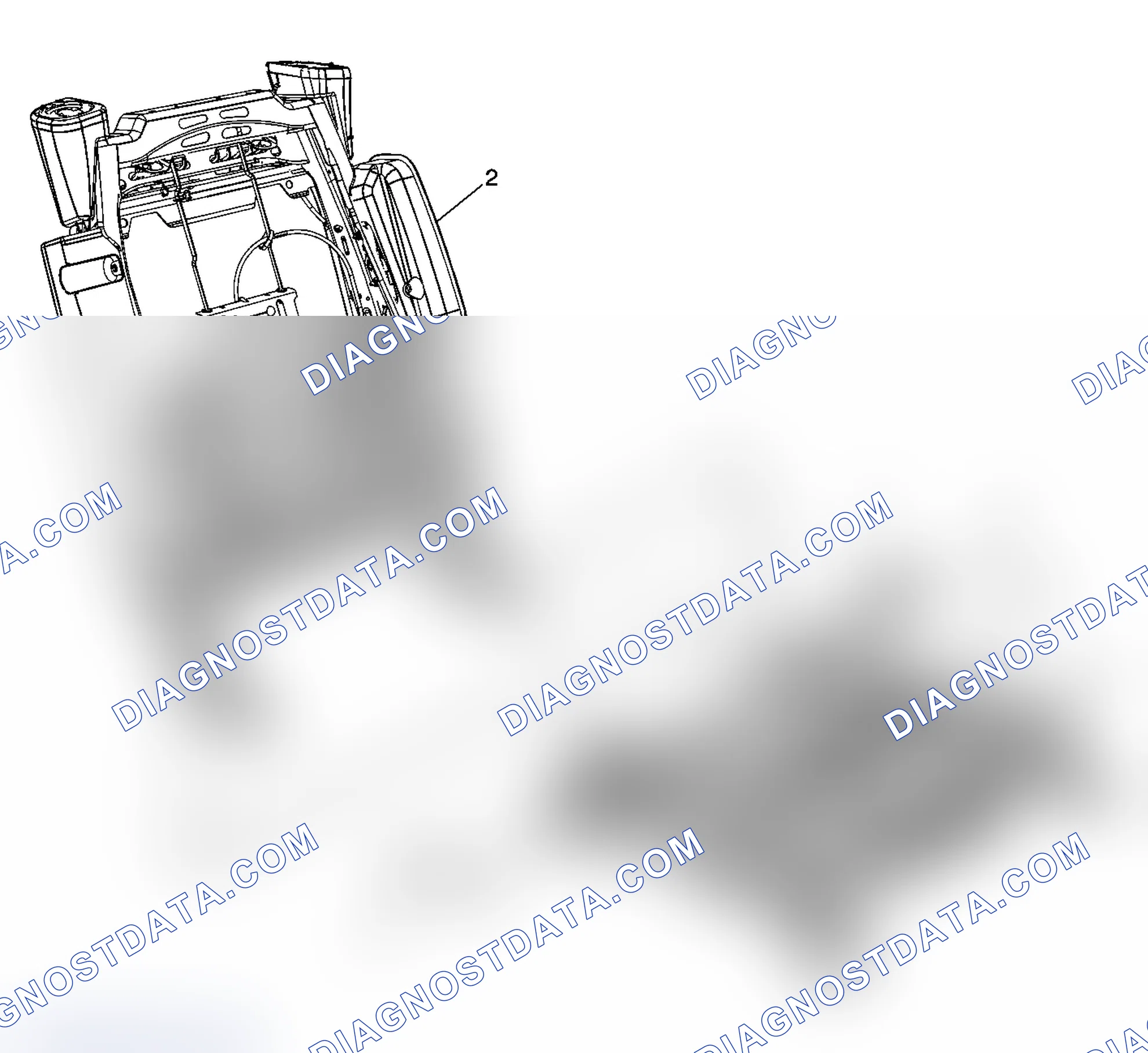 Scheme 22: Seat Belt Anchor, Back Frame, Power Adjuster with Frame Replacement - Front Seat