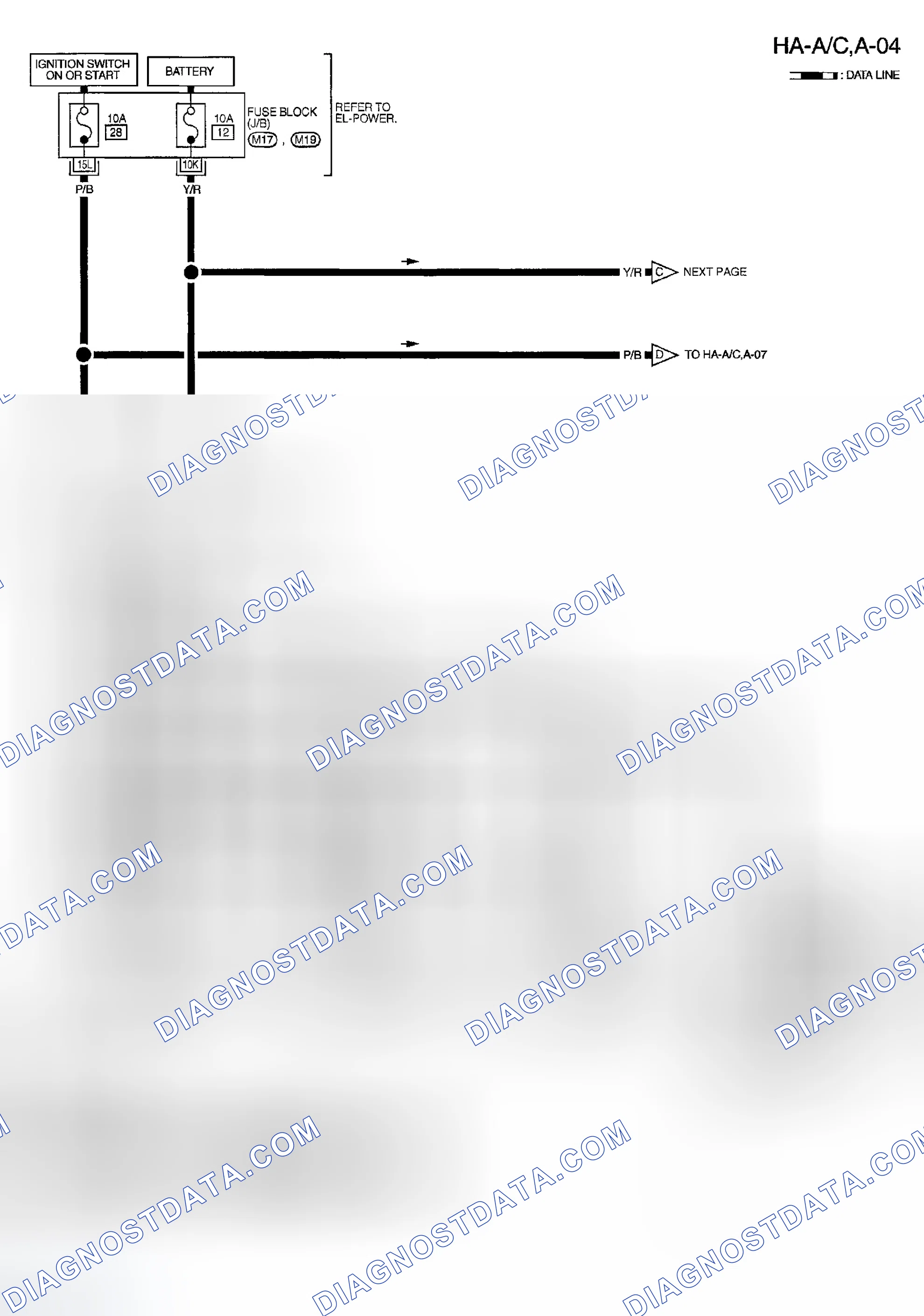 Scheme 153: WIRING DIAGRAM - A/C - WITH NAVIGATION SYSTEM