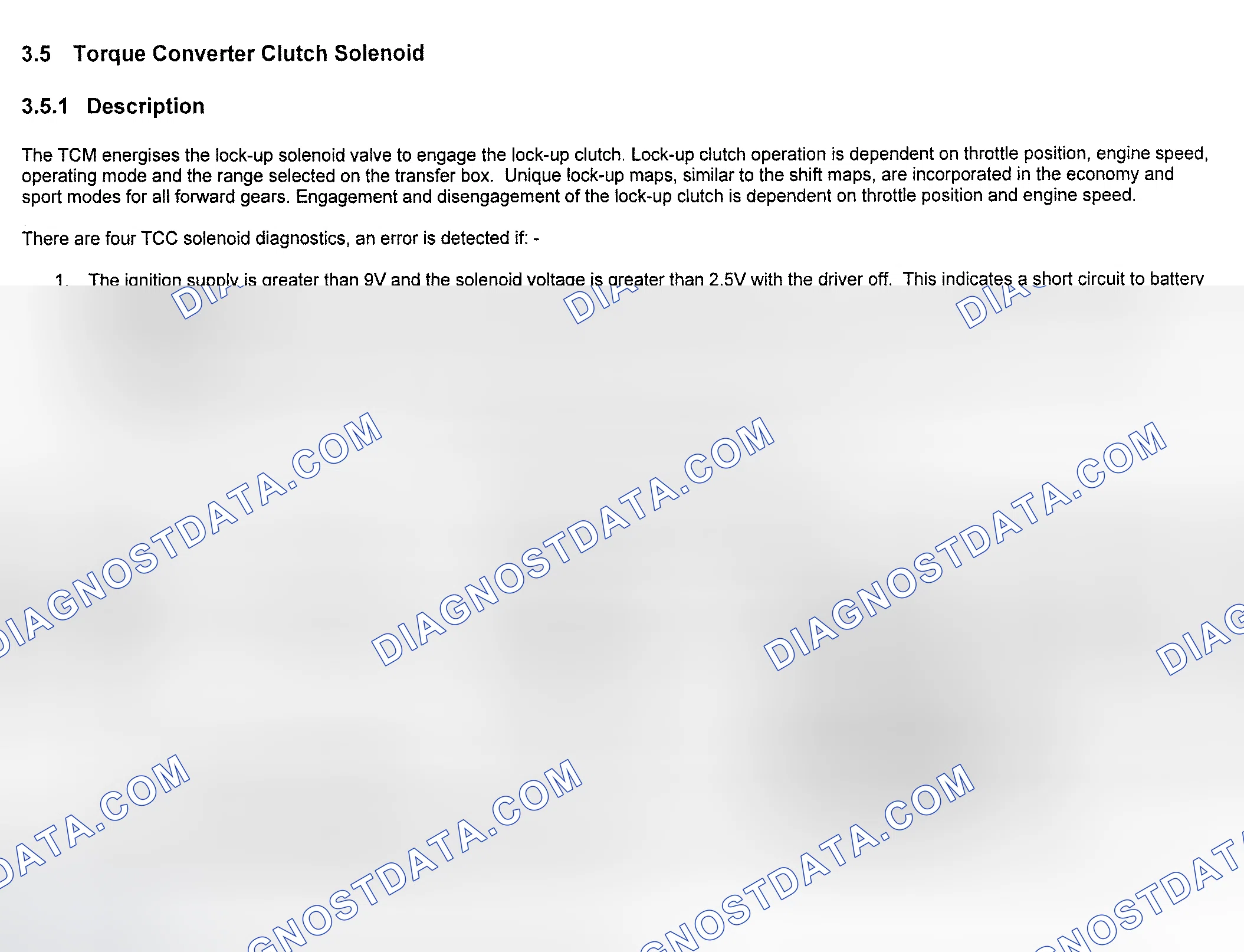 Scheme 1: Torque Converter Clutch Solenoid Monitoring