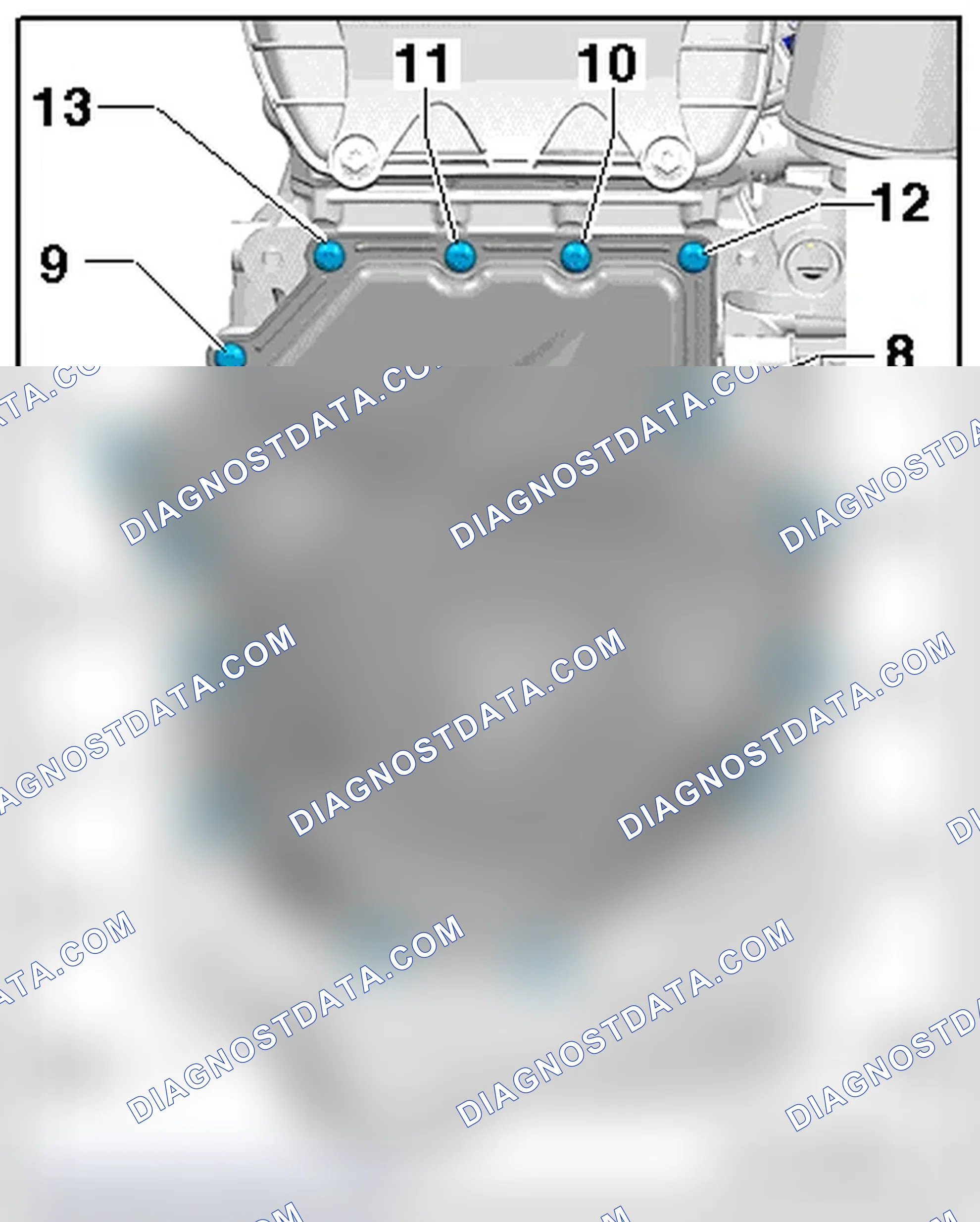 Scheme 113: TIMING CHAIN LOWER COVER TIGHTENING SEQUENCE