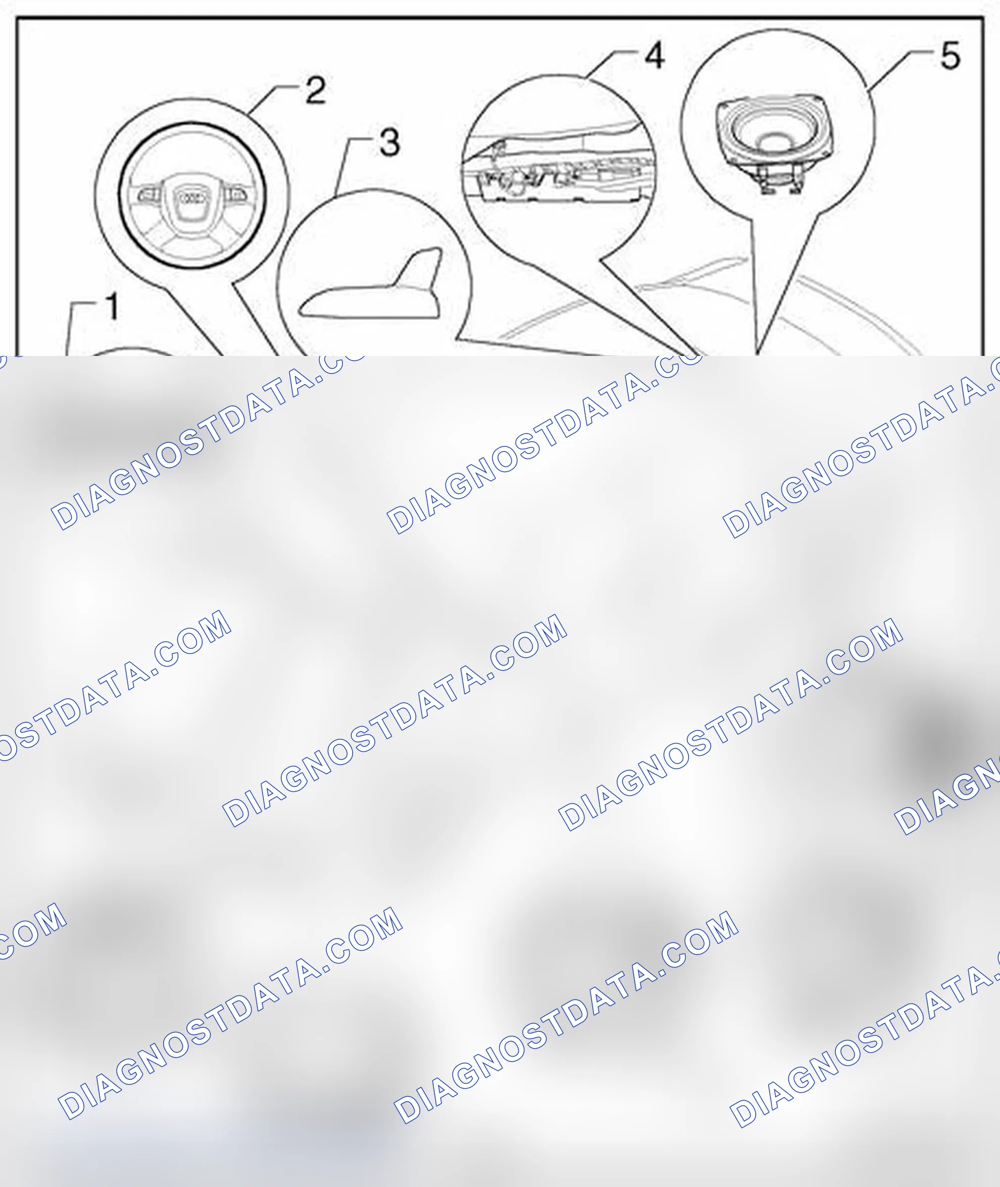 Scheme 85: MMI component locations - Sedan