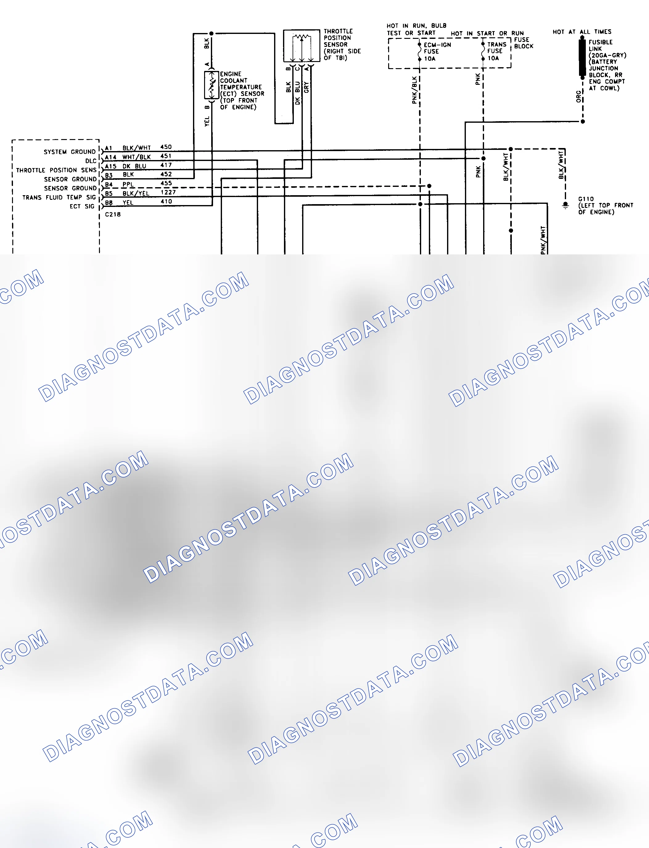 Scheme 186: 4L80-E Wiring Diagram (1994 "C" & "K" Series - Gasoline)