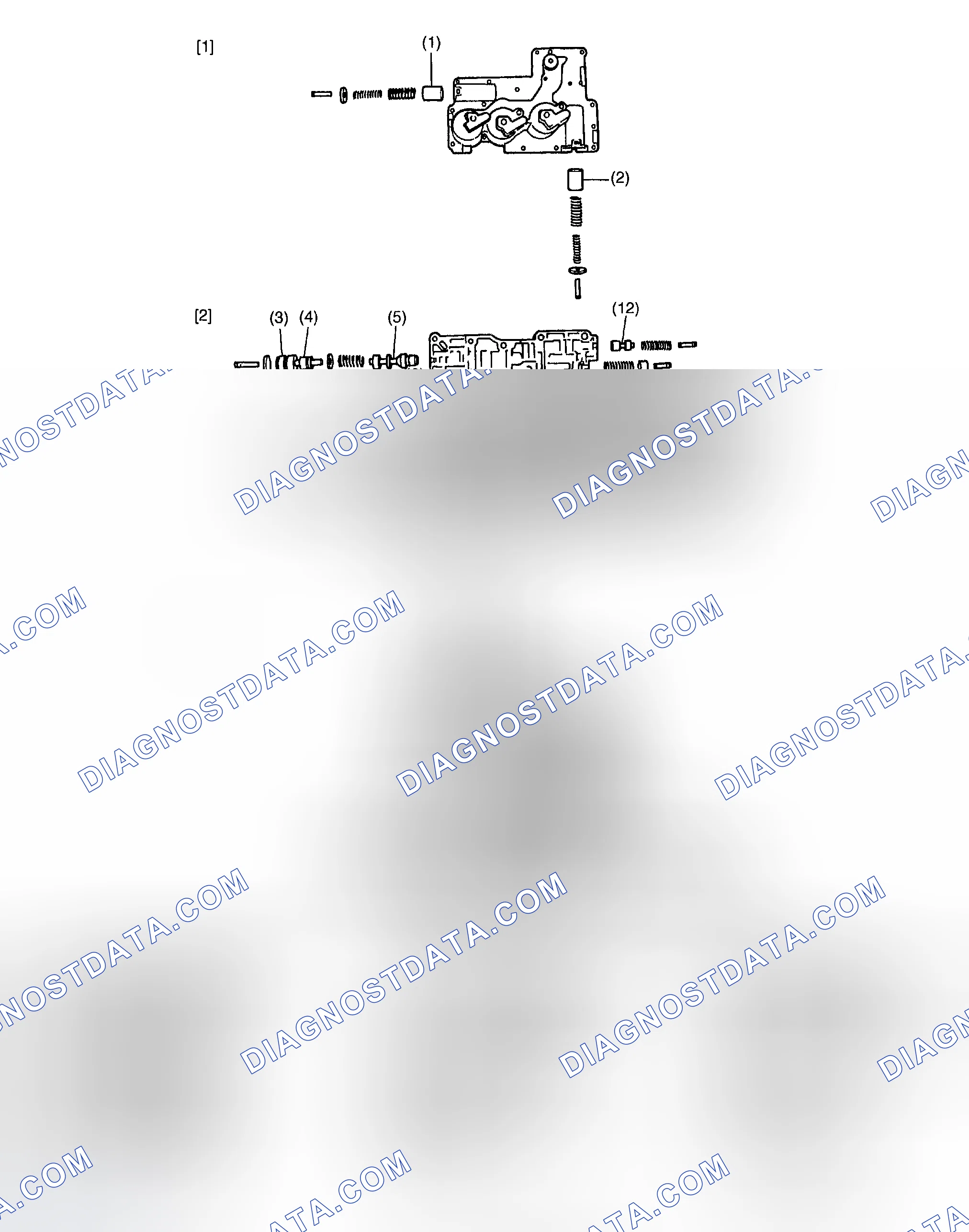 Scheme 1200: Identifying Hydraulic Control Valve Components