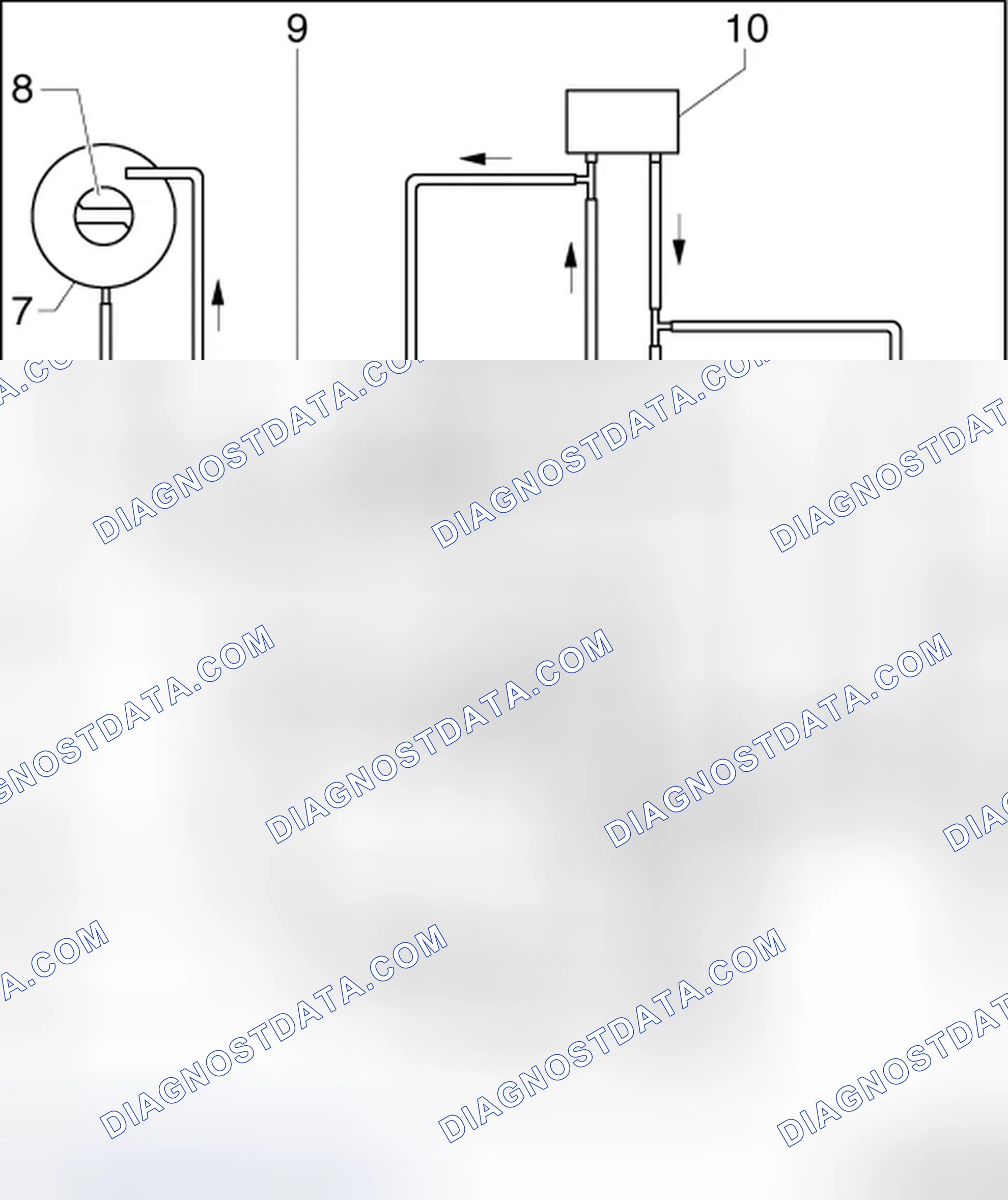 Scheme 186: COOLANT HOSE CONNECTION DIAGRAM