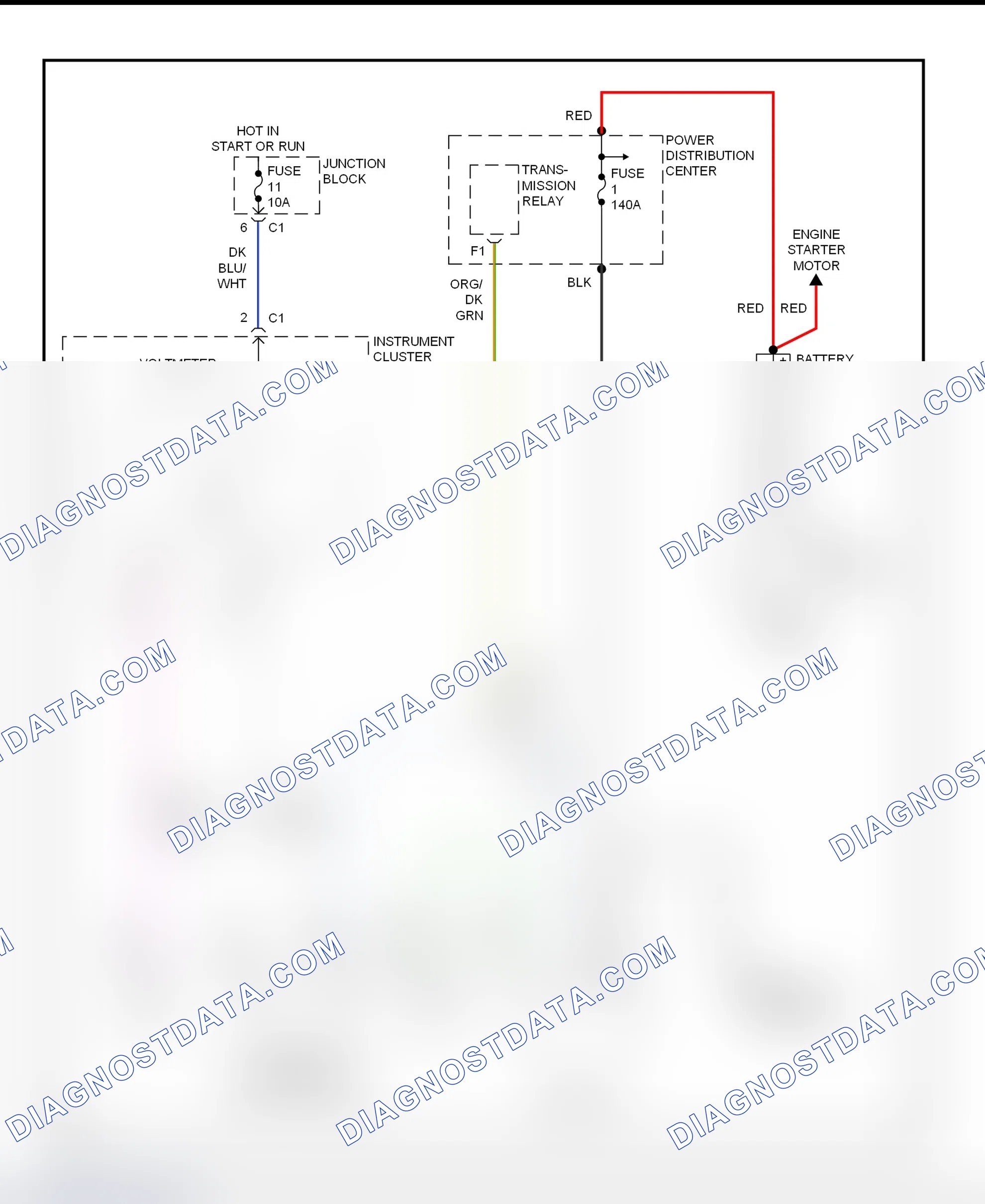 Scheme 4: Charging System Wiring Diagram (Ram Van & Ram Wagon)