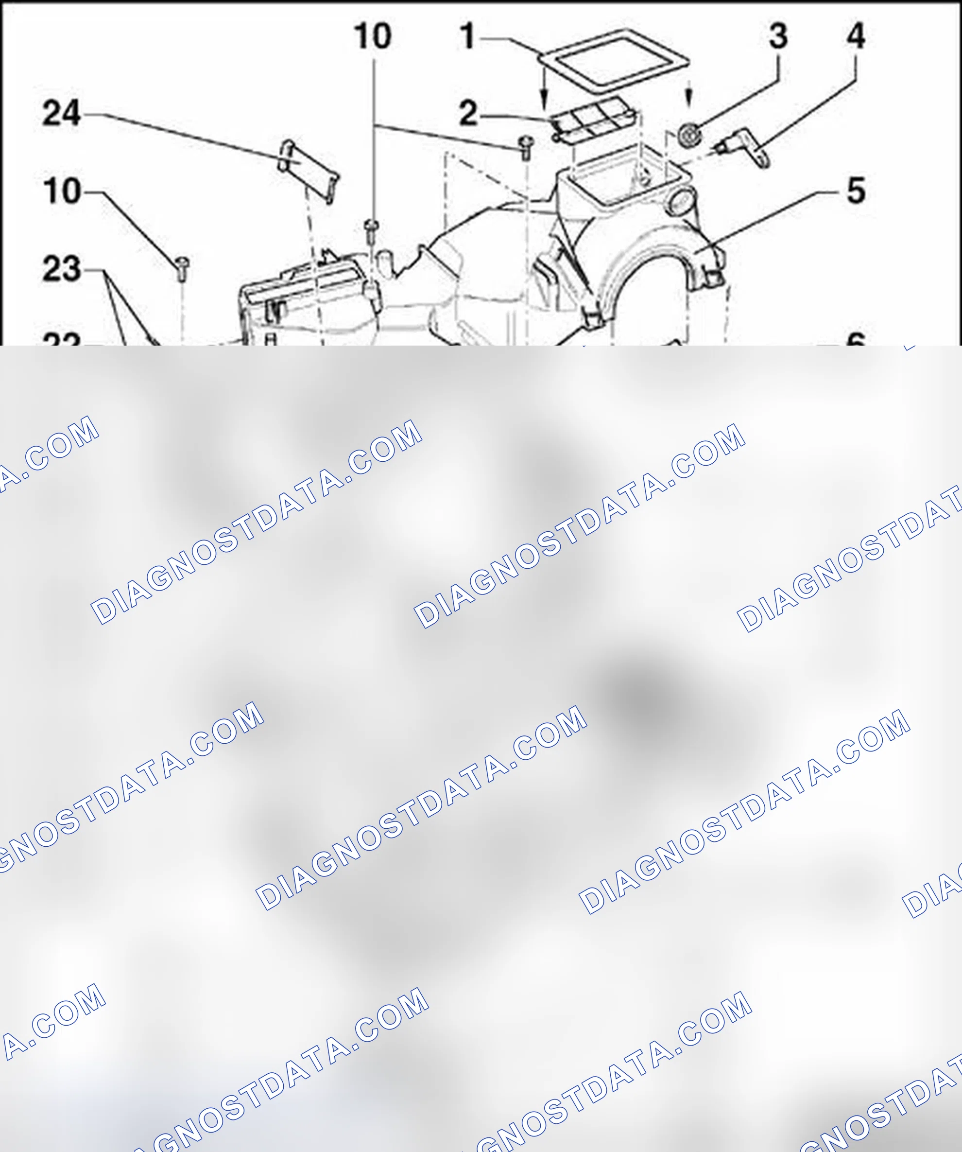 Scheme 84: Heating and A/C unit (with heater core and evaporator), disassembly and assembly