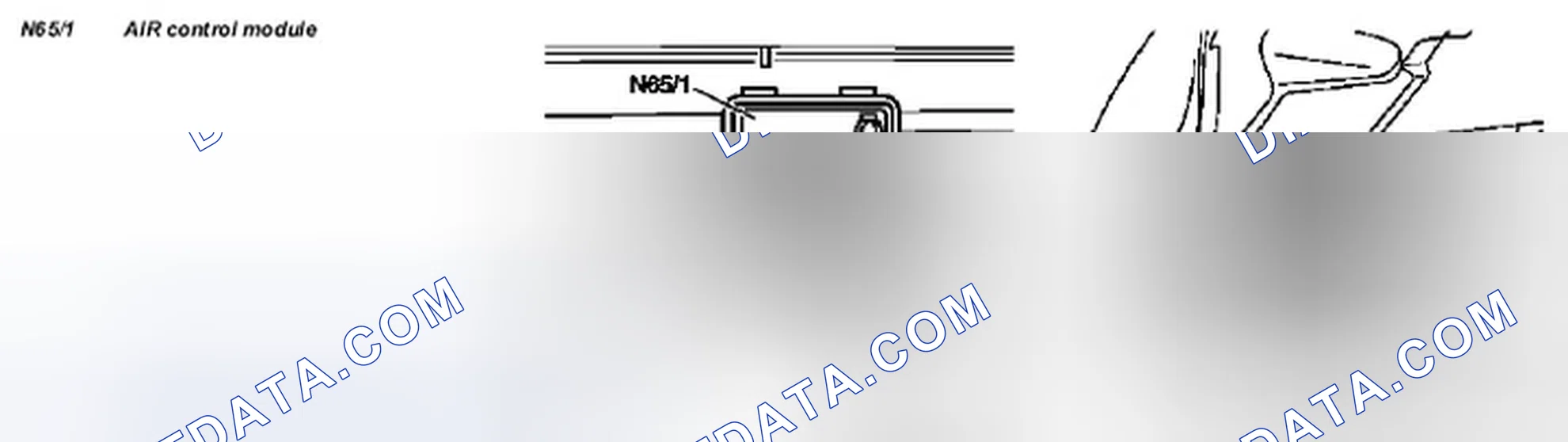 Scheme 101: Automatic temperature control (TAC), location of components - GF83.30-P-0001-03C