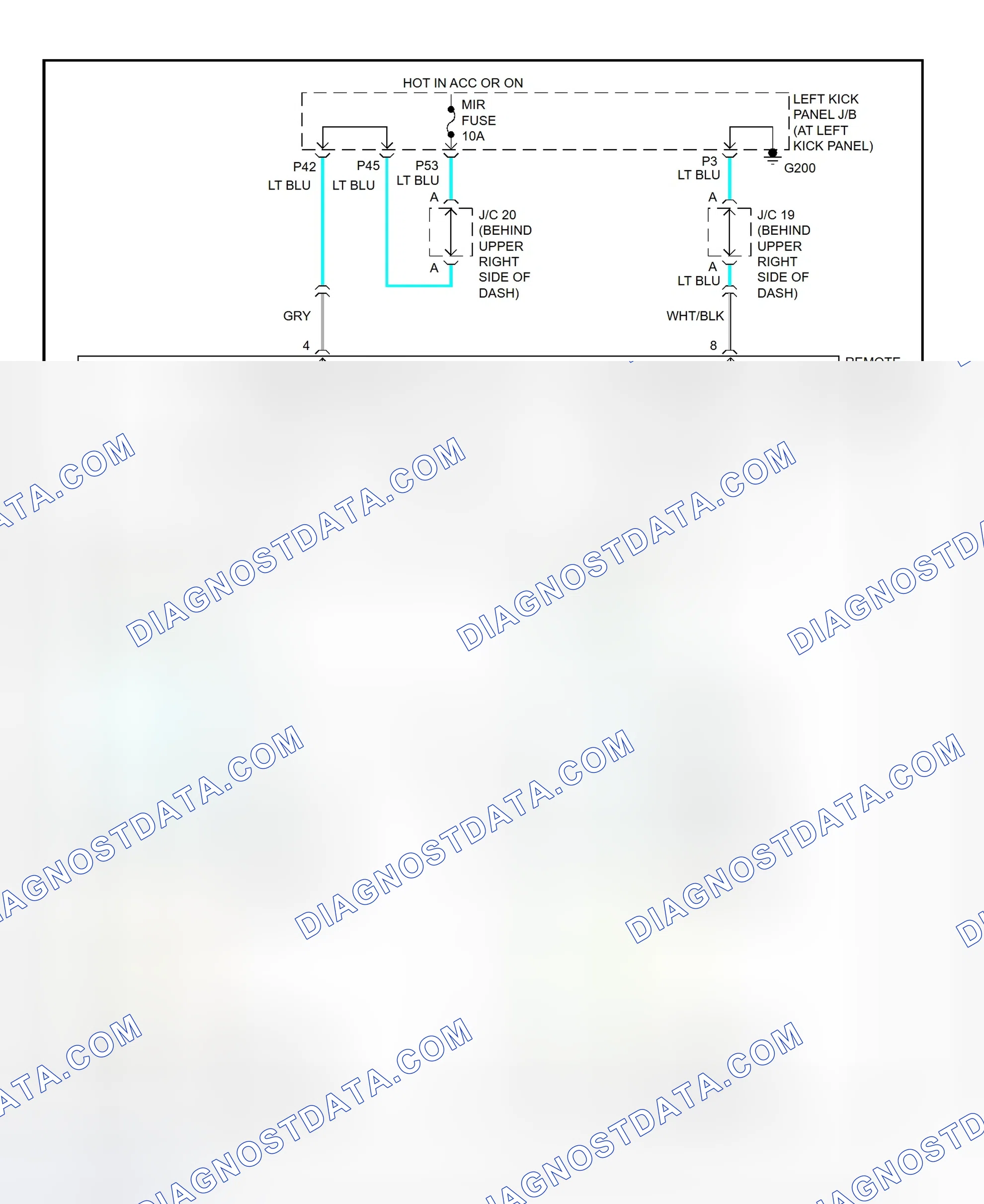 Scheme 31: Power Mirror System Wiring Diagram (Land Cruiser)