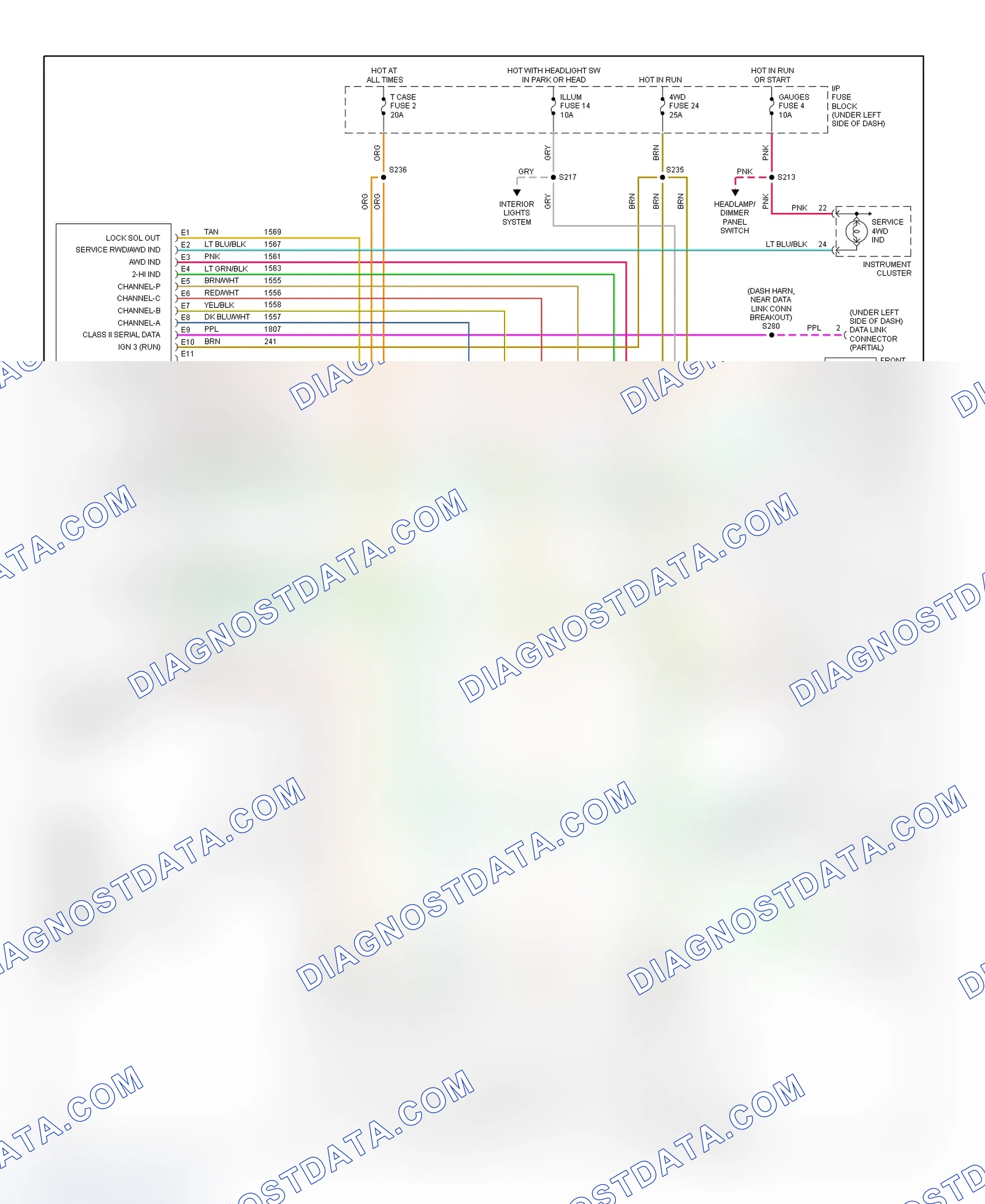 Scheme 13: NV246 Transfer Case Wiring Diagram (Escalade, Suburban, Tahoe & Yukon With Auto-Trac 4WD)