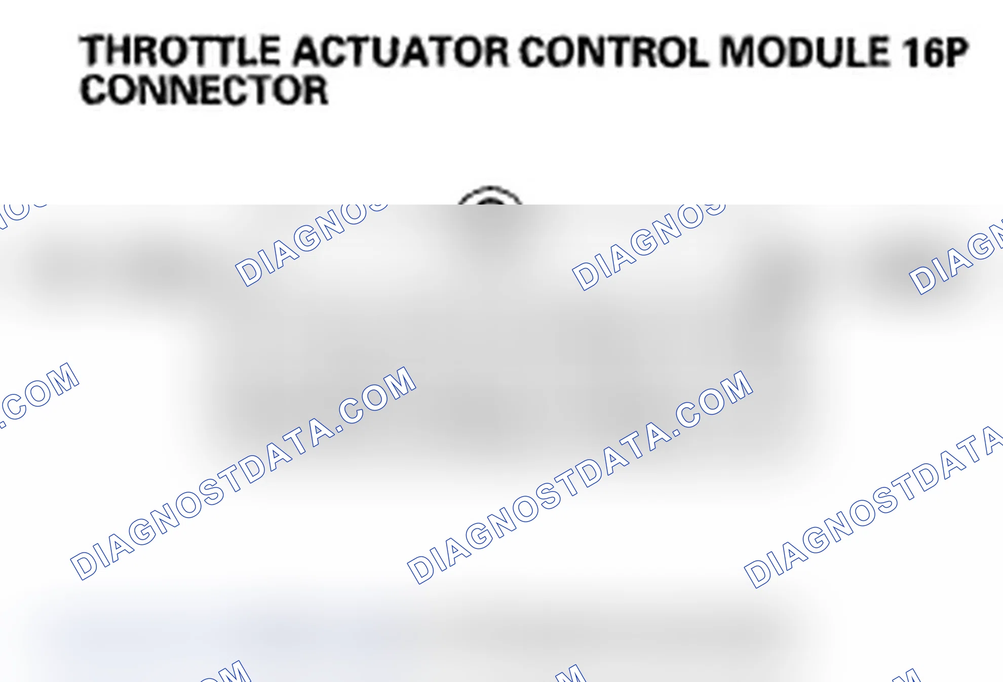 Scheme 39: DTC P2118: Throttle Actuator Current Range/ Performance Problem