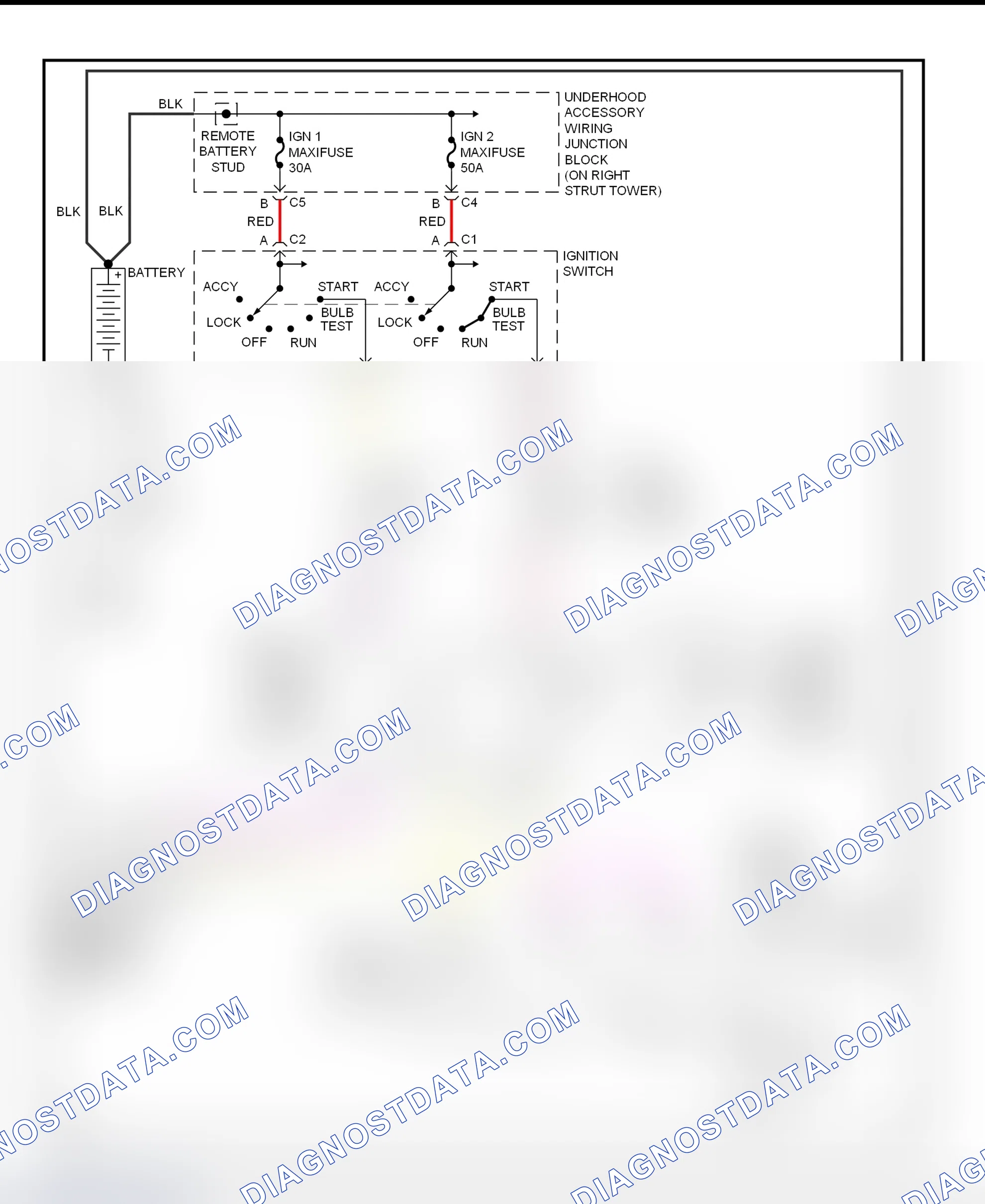 Fig. 27: Starting System Wiring Diagram (Intrigue)