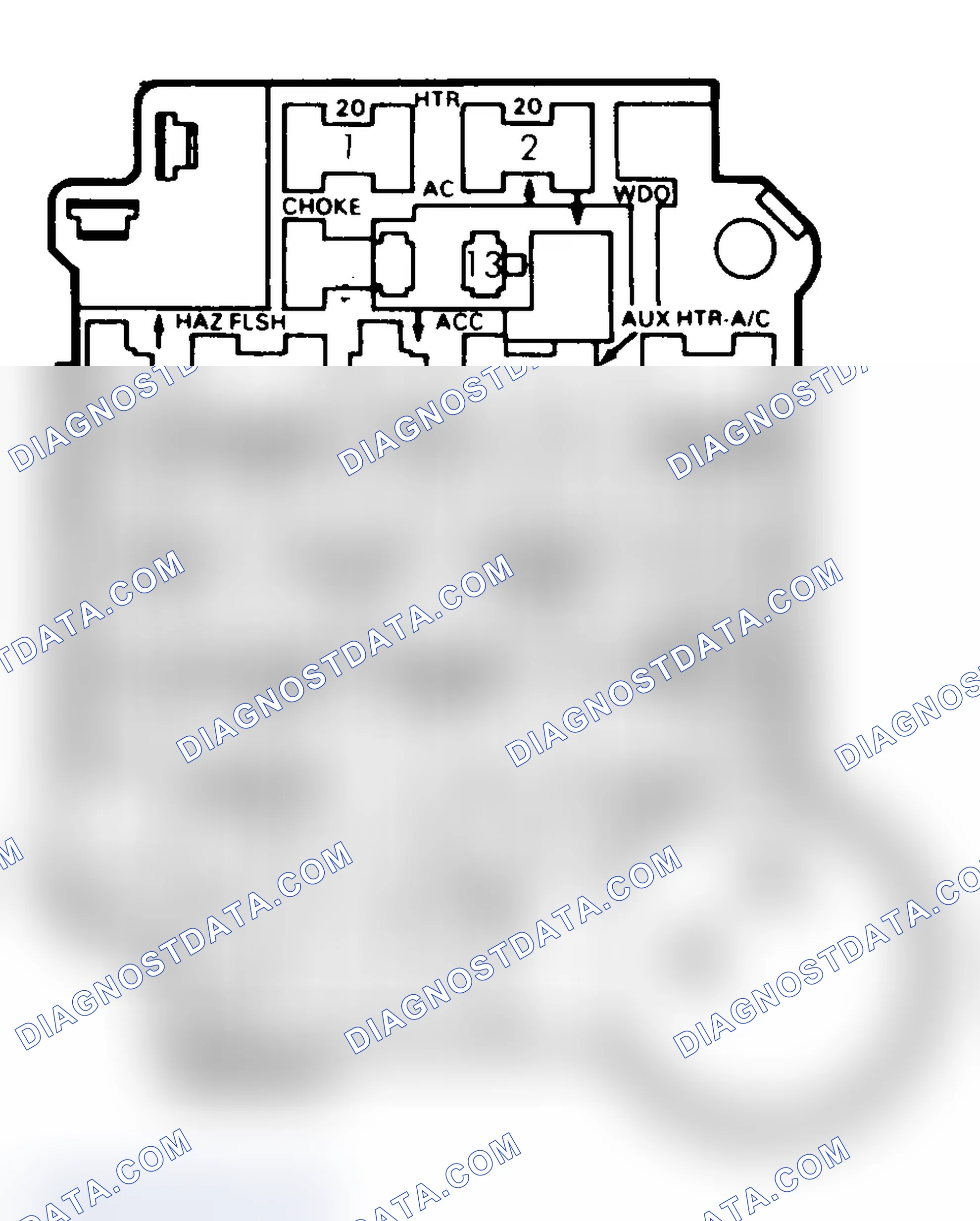 Scheme 25: FUSE PANEL IDENTIFICATION (1985-87)
