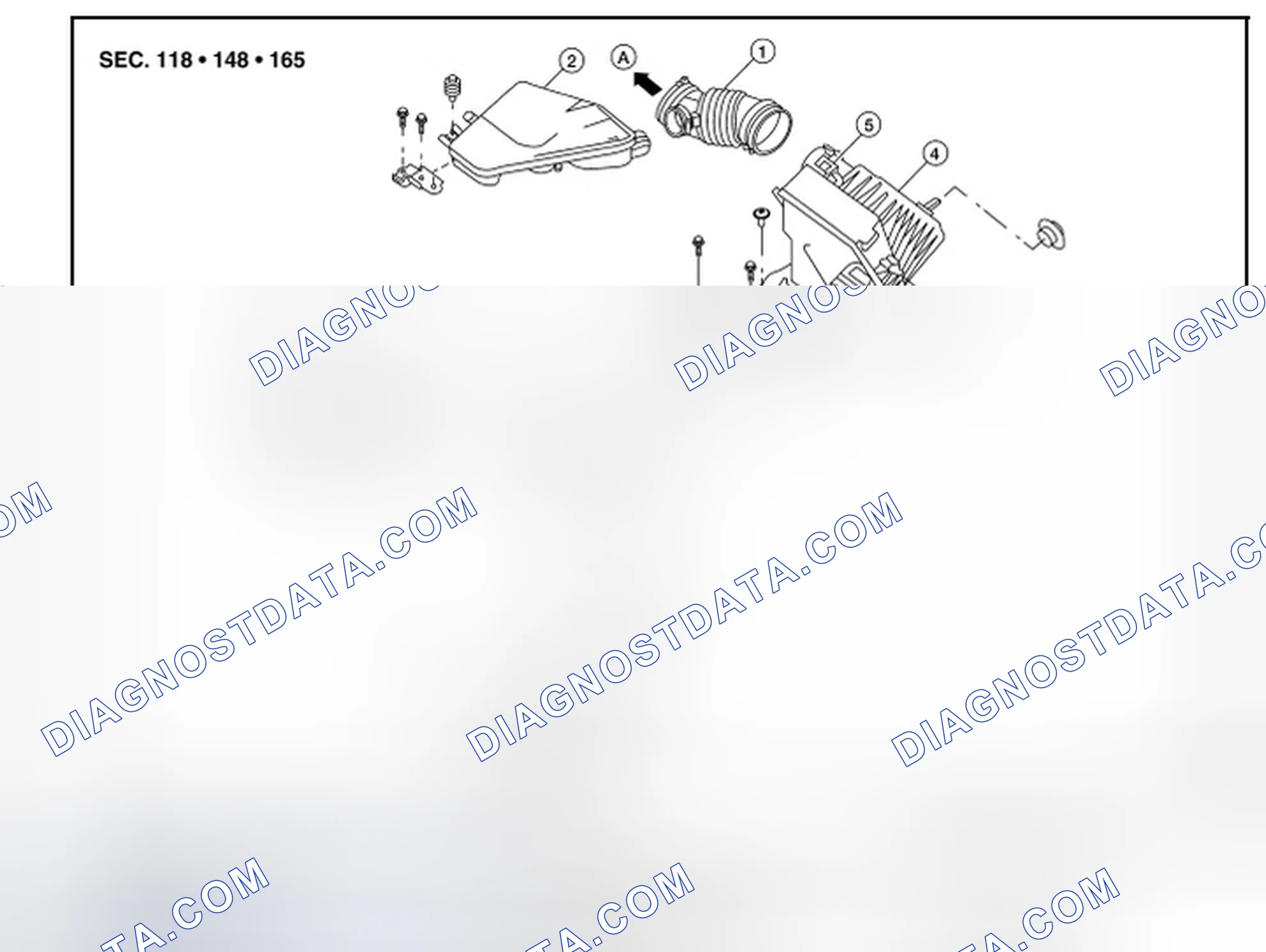 Scheme 45: AIR CLEANER FILTER : Removal and Installation