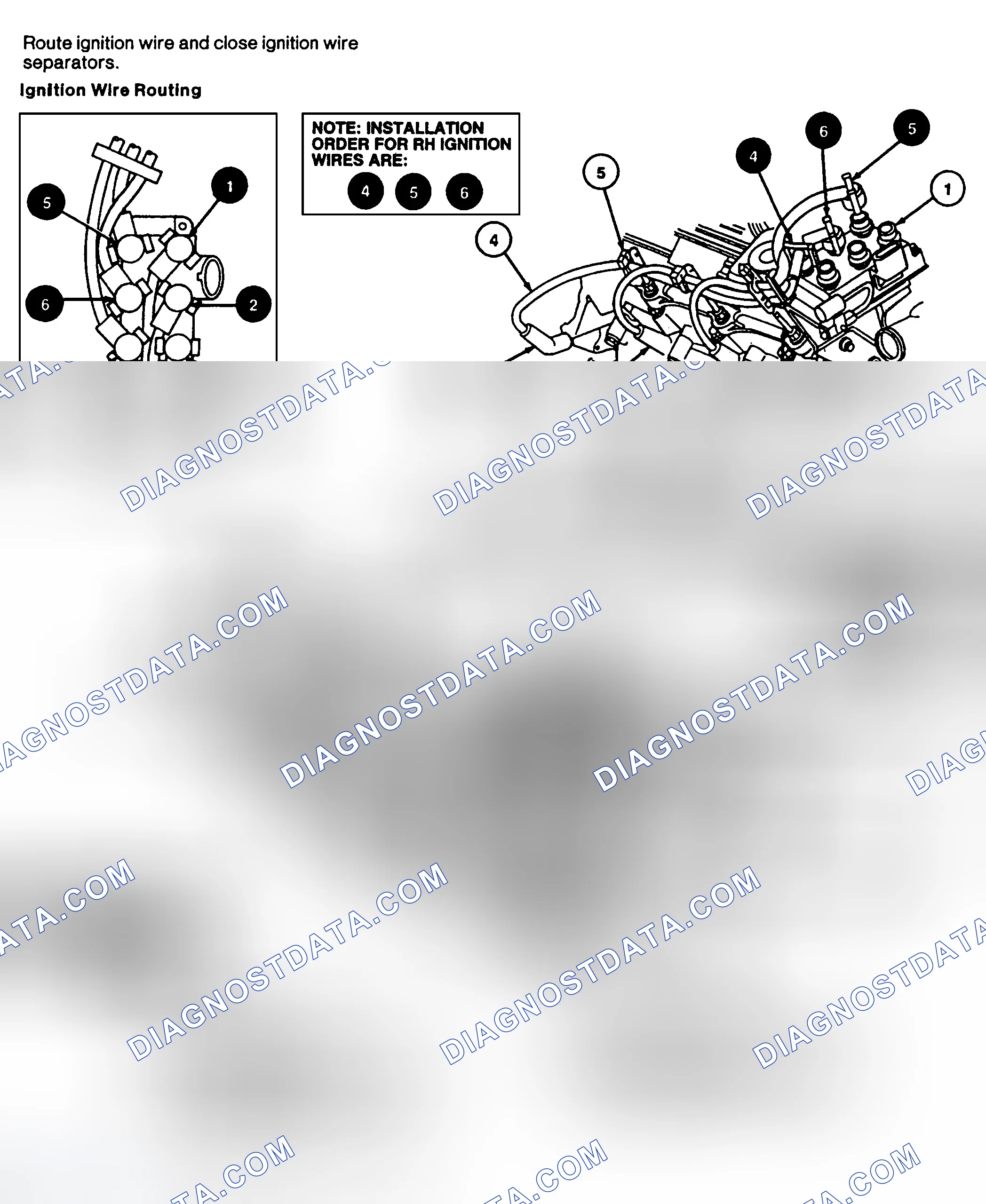 Scheme 4: Spark Plug Wire Routing (3.0L - Windstar)
