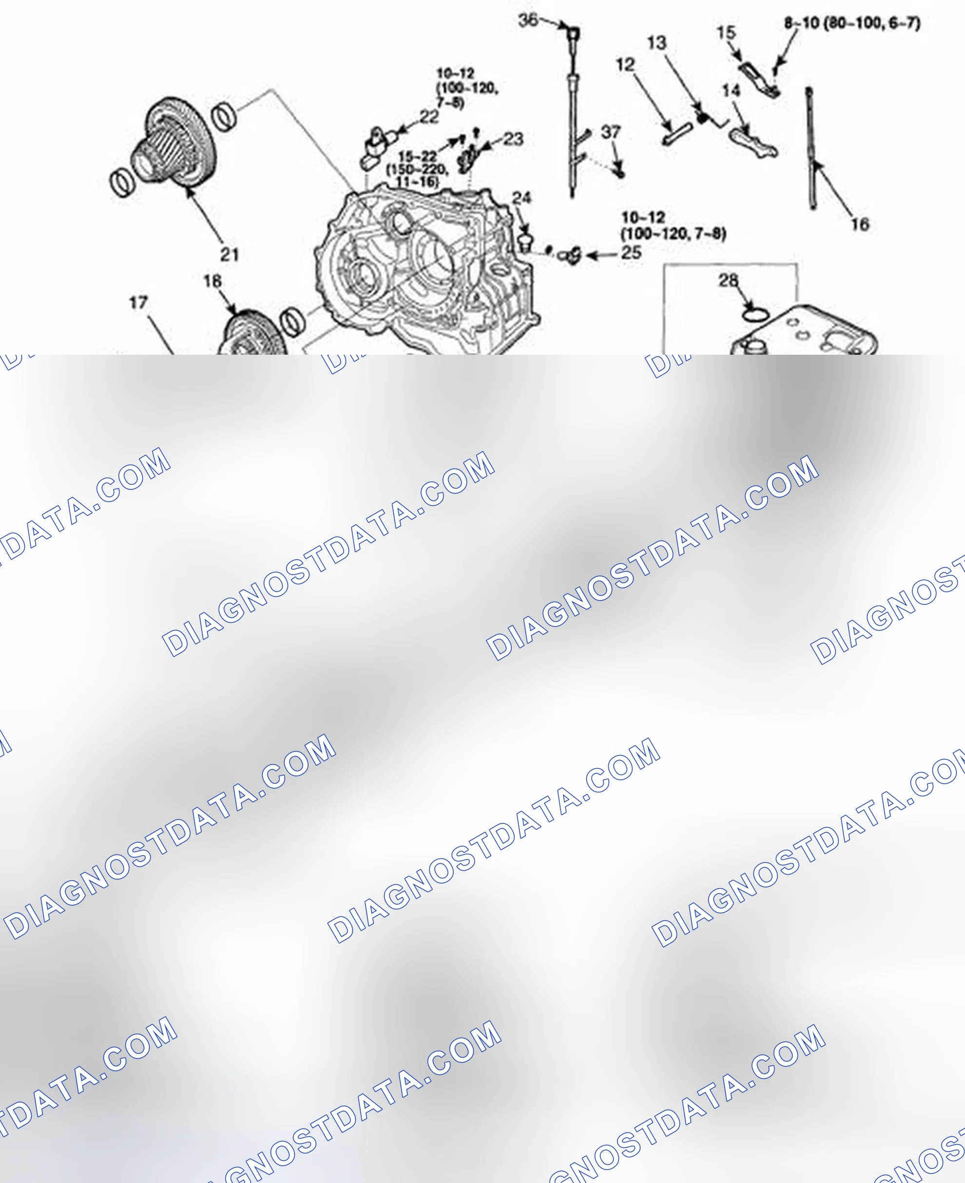 Fig. 143: Identifying Automatic Transaxle Components (1 Of 2)