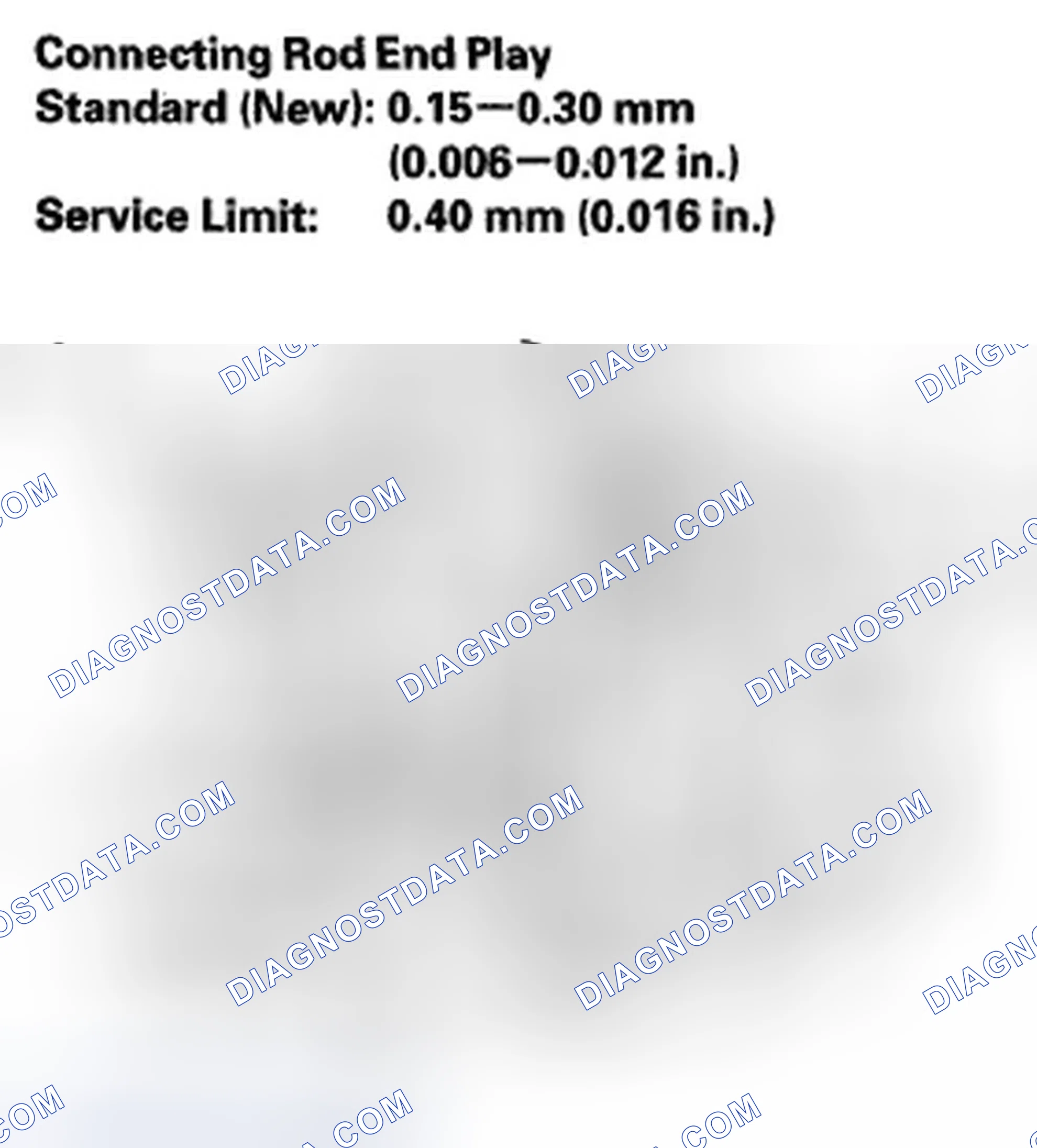 Scheme 656: Connecting Rod and Crankshaft End Play Inspection