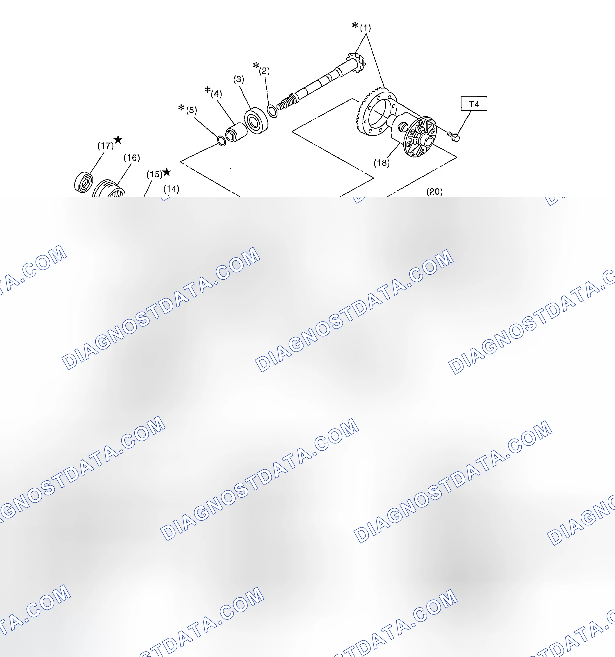 Scheme 138: REAR DIFFERENTIAL FOR VA-TYPE WITH LSD
