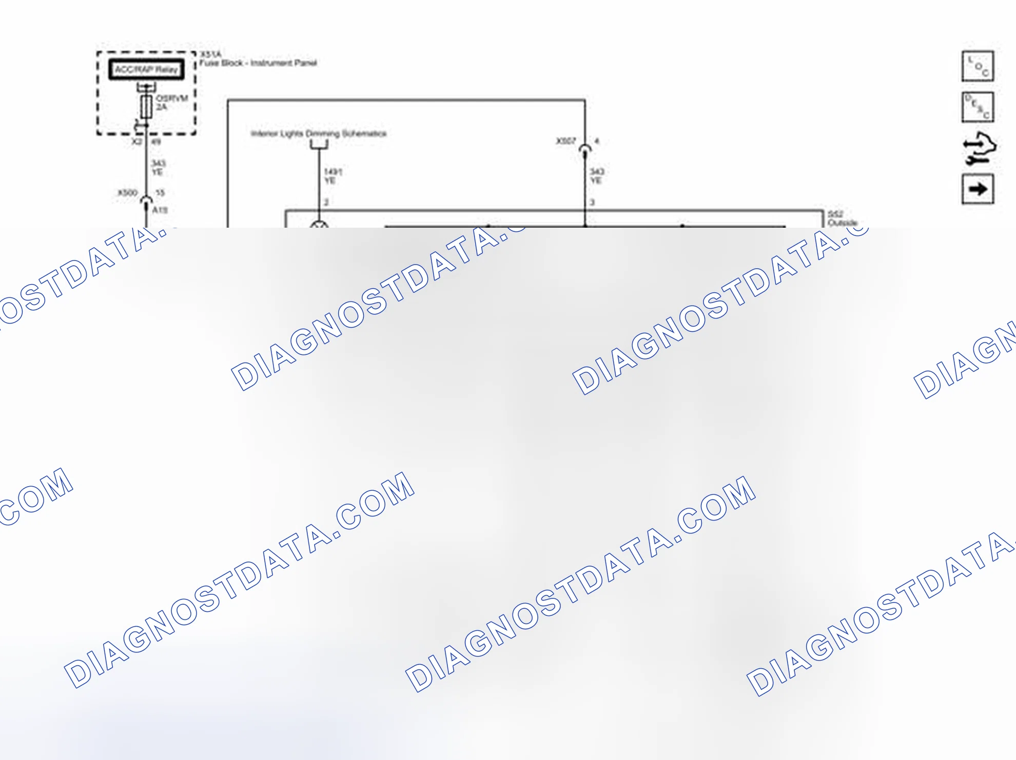 Scheme 2: Outside Rearview Mirror Wiring Schematics