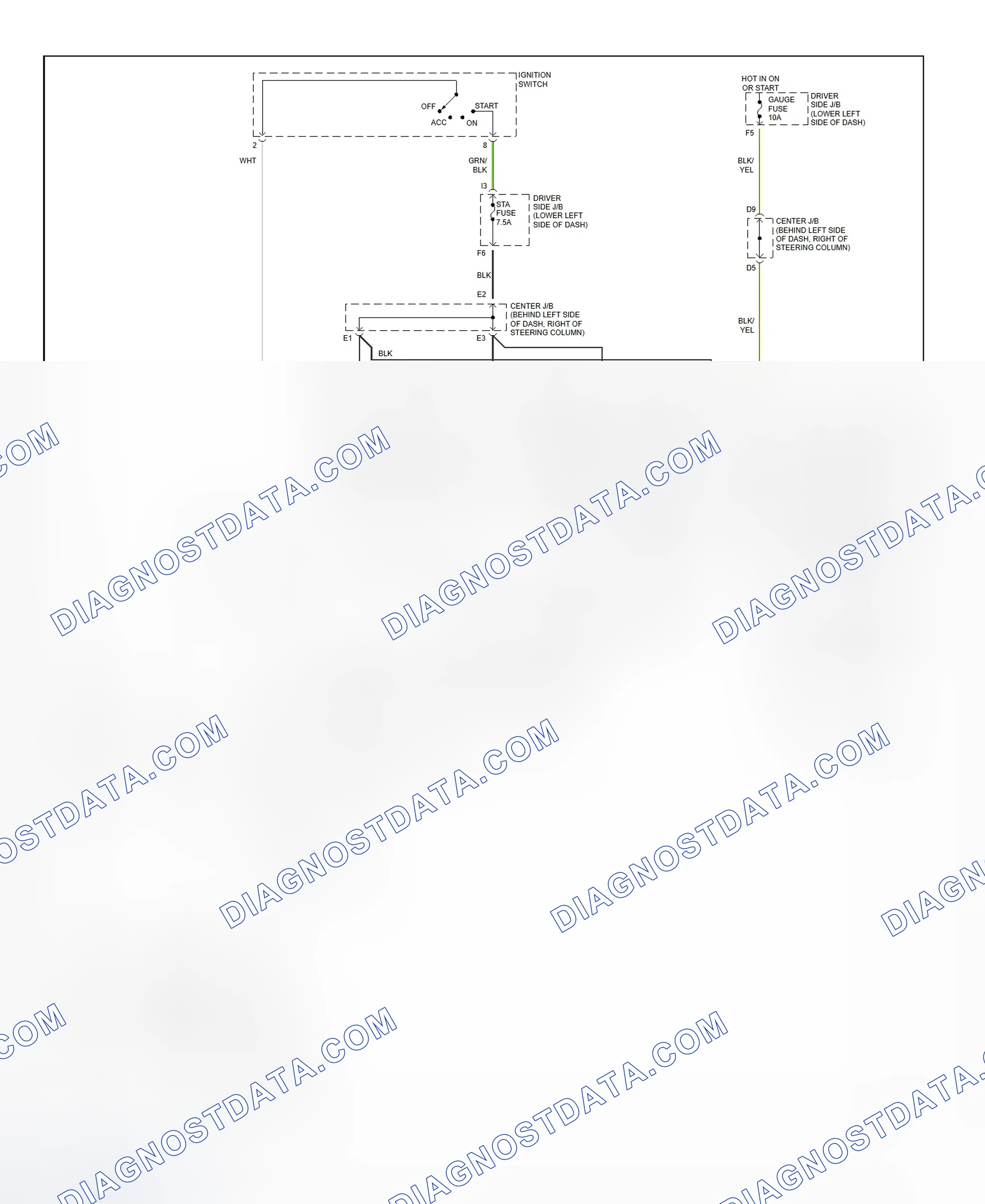 Fig. 32: Starting System Wiring Diagram (4Runner)
