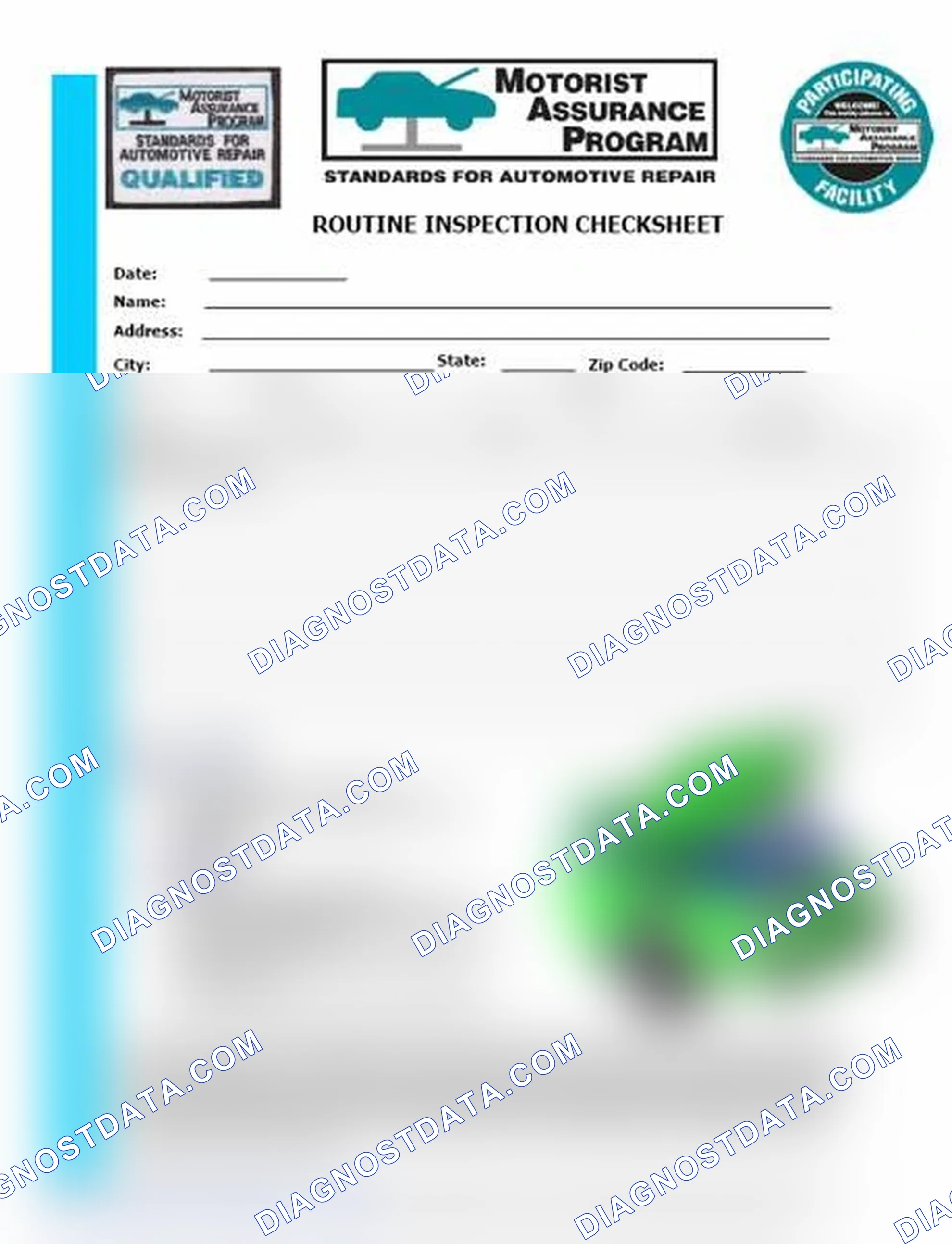 Scheme 26: Routine Inspection Checksheet (1 Of 2)