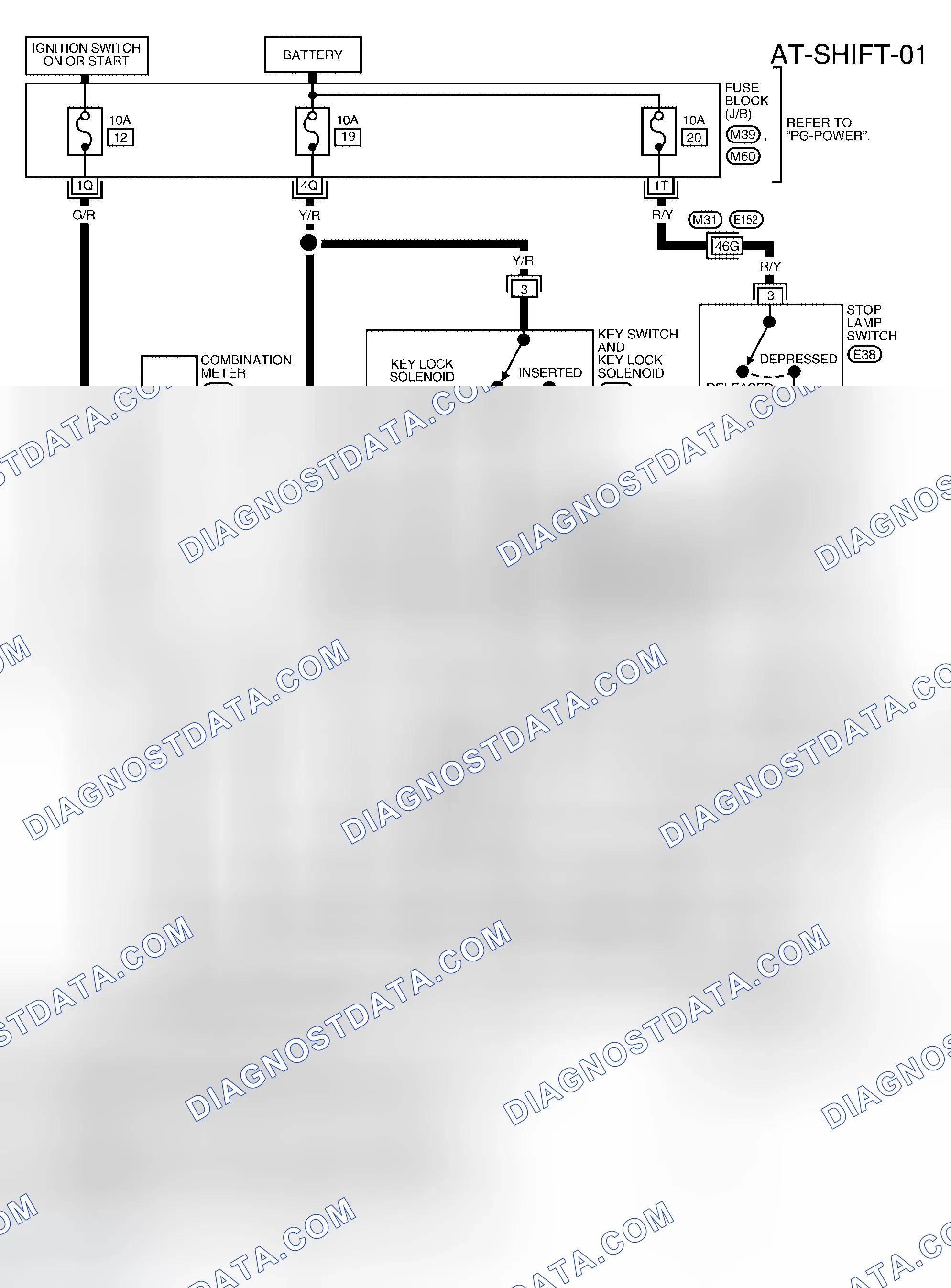 Scheme 58: Wiring Diagram - A/T - SHIFT