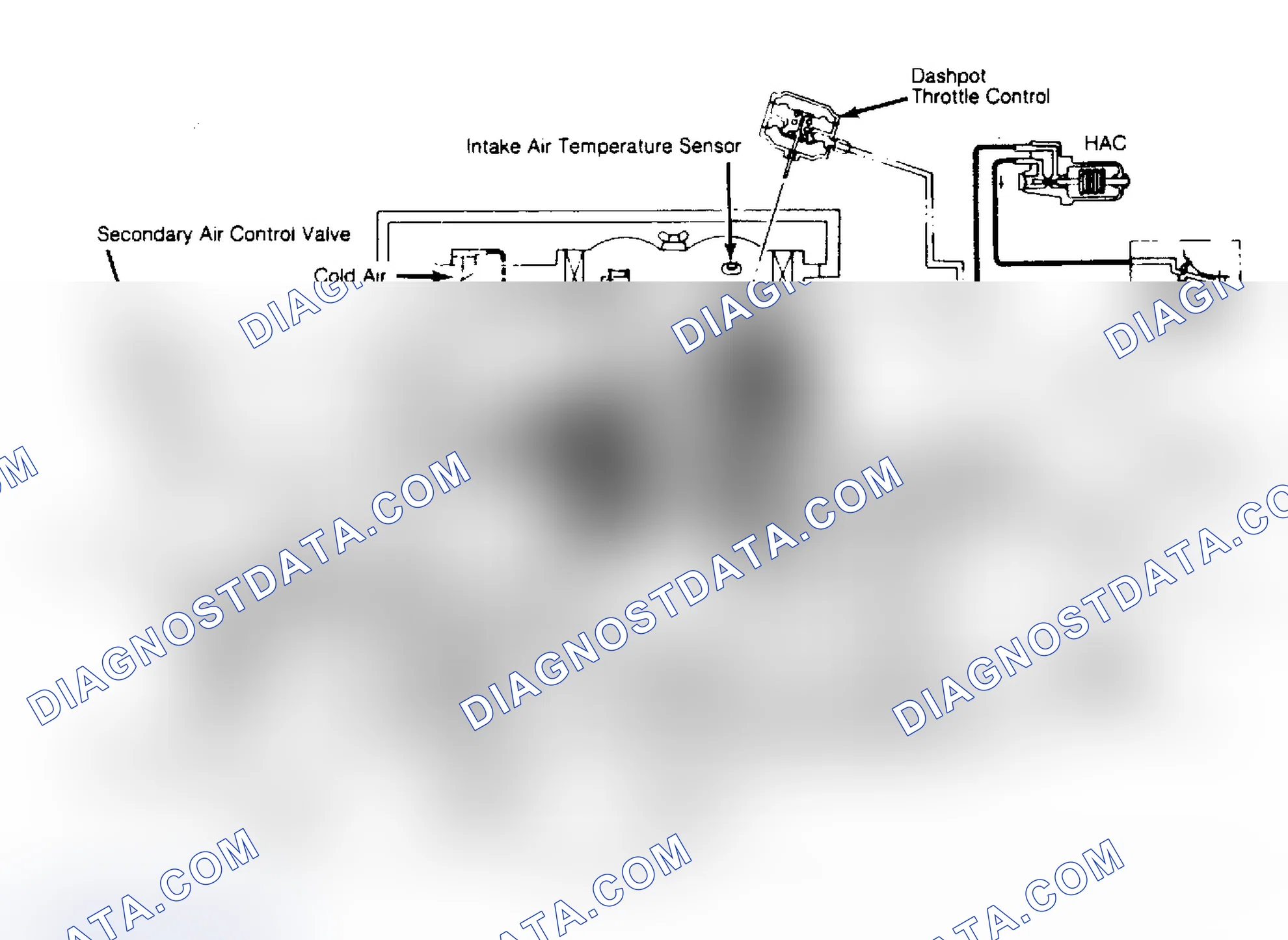 Fig. 1: Feedback Carburetor System Circuit Diagram (Mitsubishi Pickup, Montero and Ram-50) Some models may have slight variation.