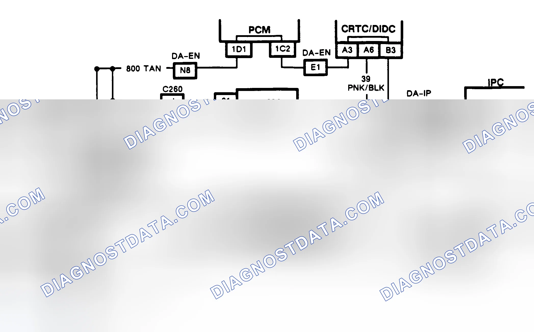 Scheme 394: CHART D-2, SERIAL DATA CIRCUIT SHORTED TO VOLTAGE (CRT EQUIPPED TORONADO & TROFEO)