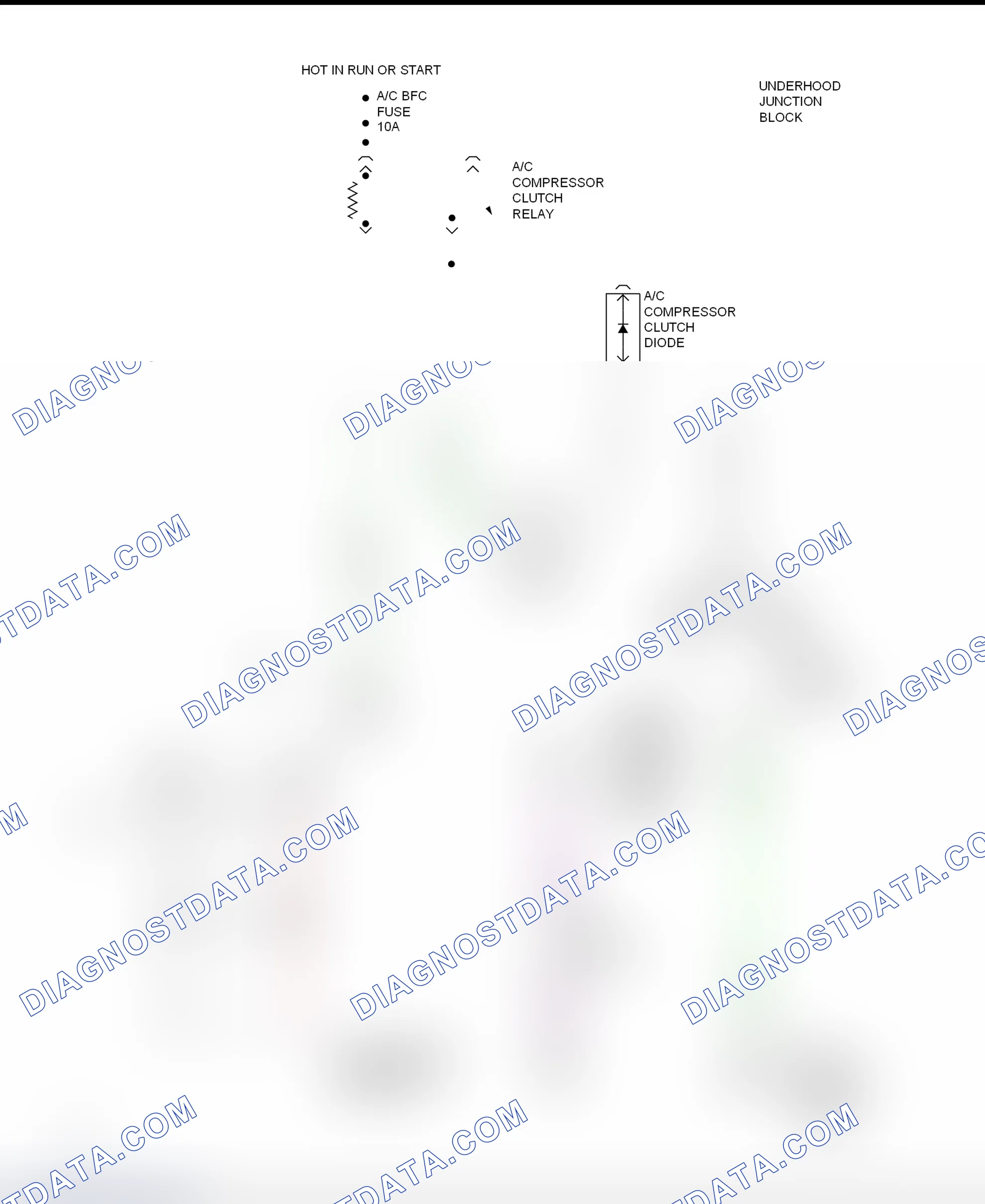 Scheme 12: A/C Compressor Clutch Control Circuit Wiring Diagram (Cutlass & Malibu)