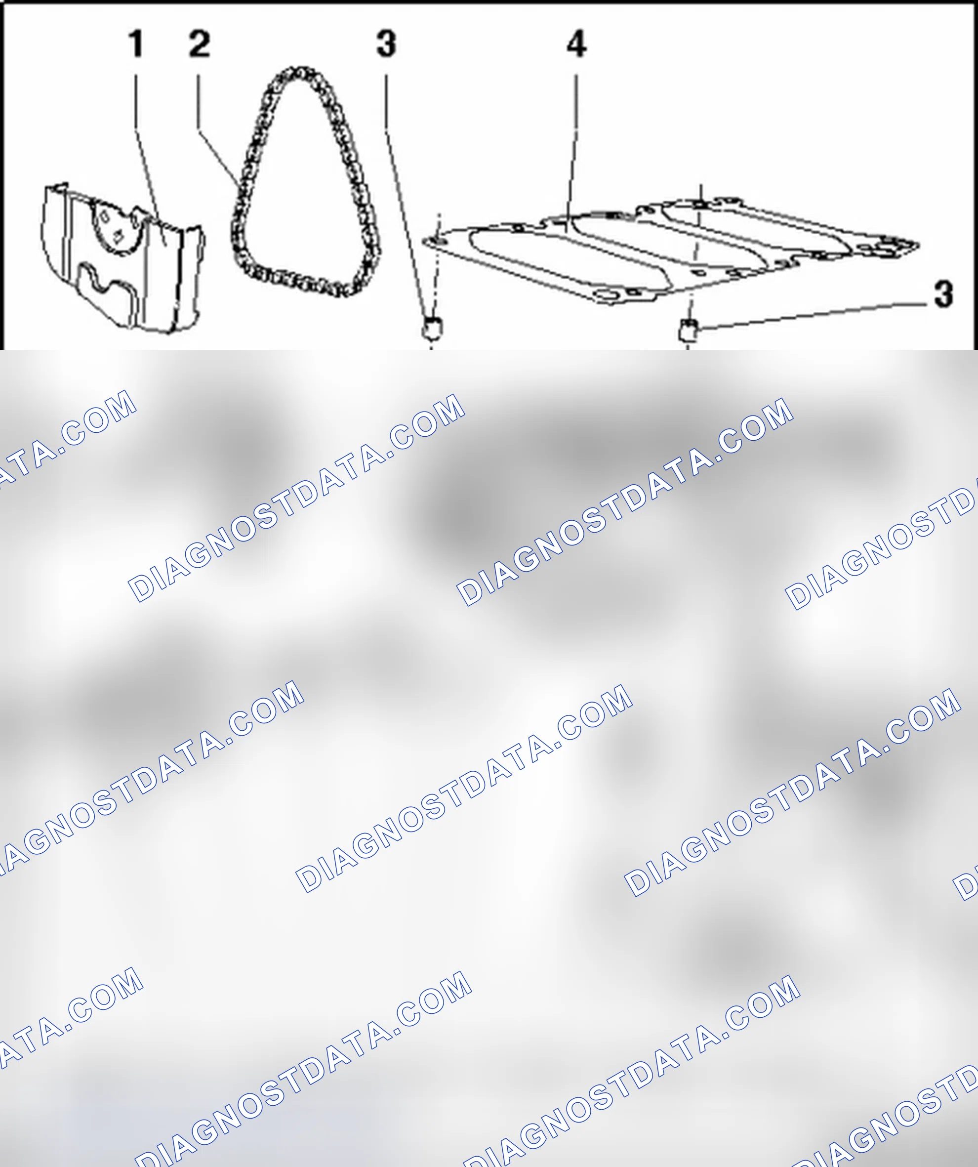 Scheme 582: Part II balance shaft assembly with oil pump, component overview