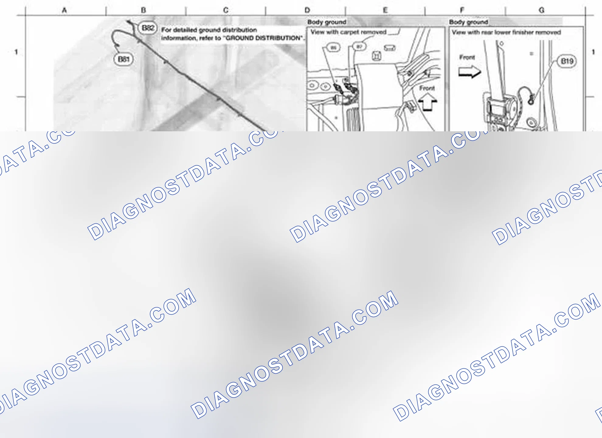 Scheme 53: Identifying Body Harness Connector (KING CAB Models)