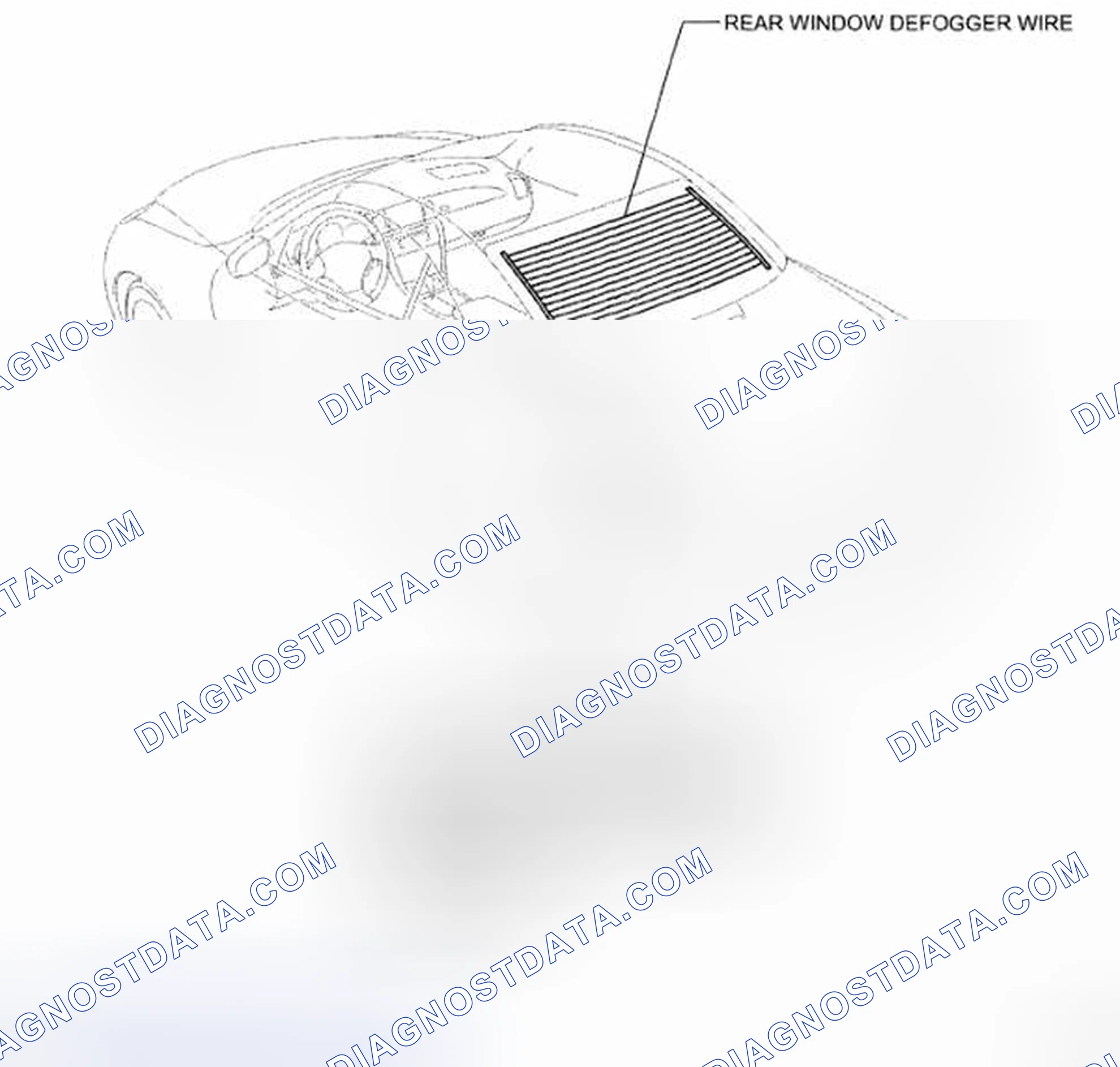Scheme 131: Identifying Window Defogger System Part Location (2 Of 4)