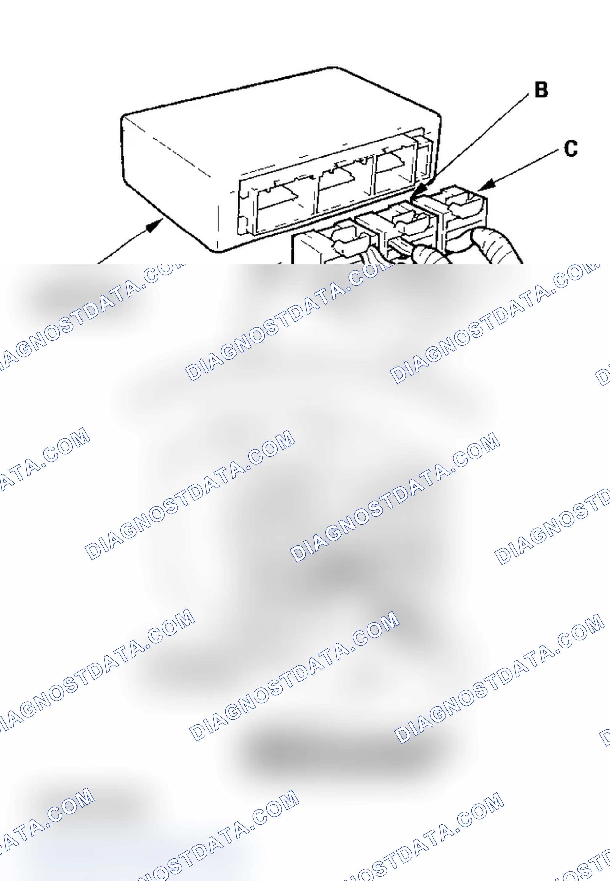 Scheme 21: Opening the SRS Unit Shorting Connectors for Diagnosis