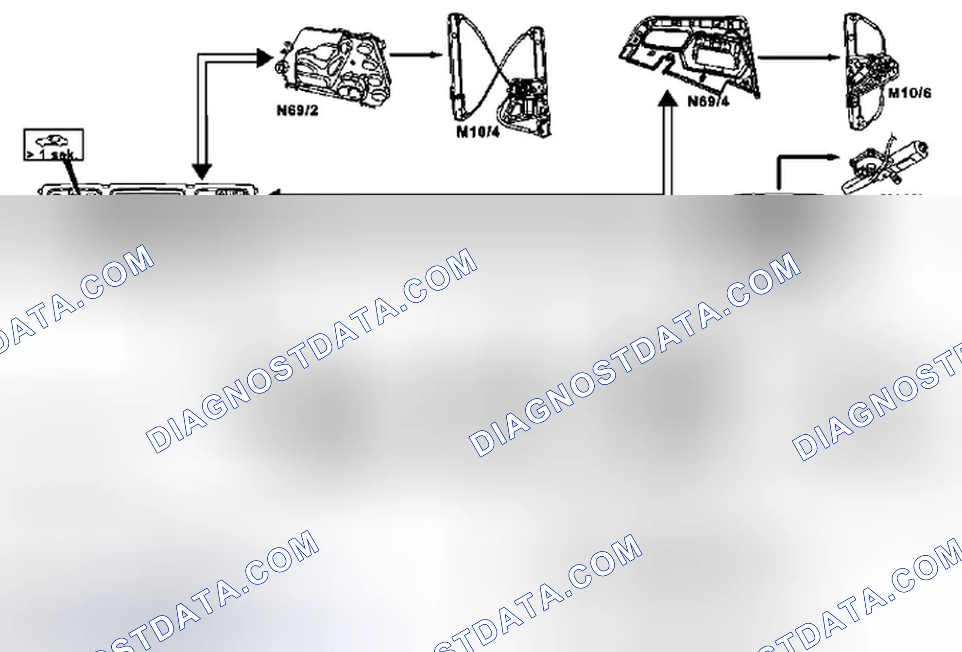 Fig. 62: Identifying Convenience Locking Interlinkage Components
