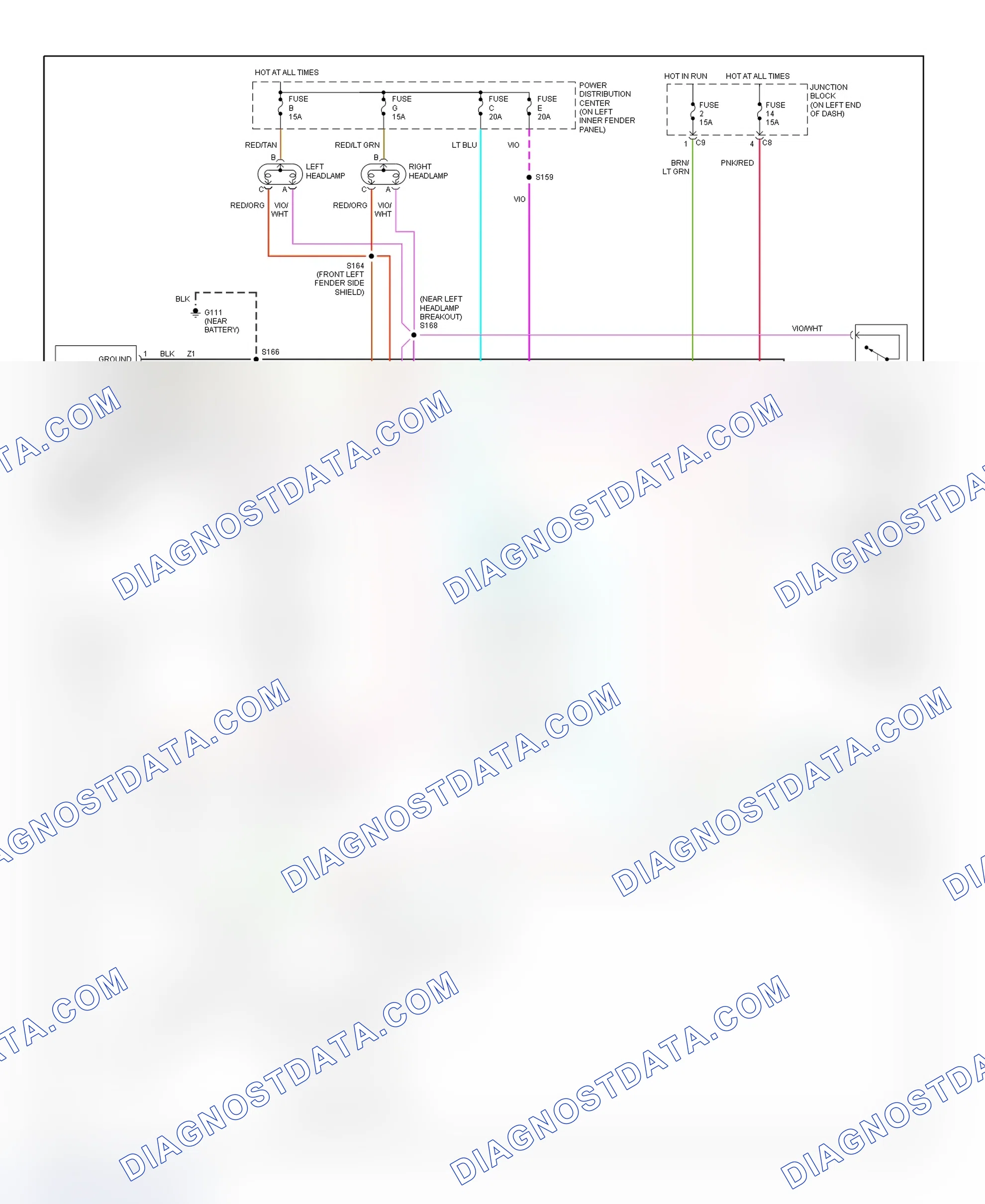 Scheme 17: Daytime Running Lights Wiring Diagram (Dakota)