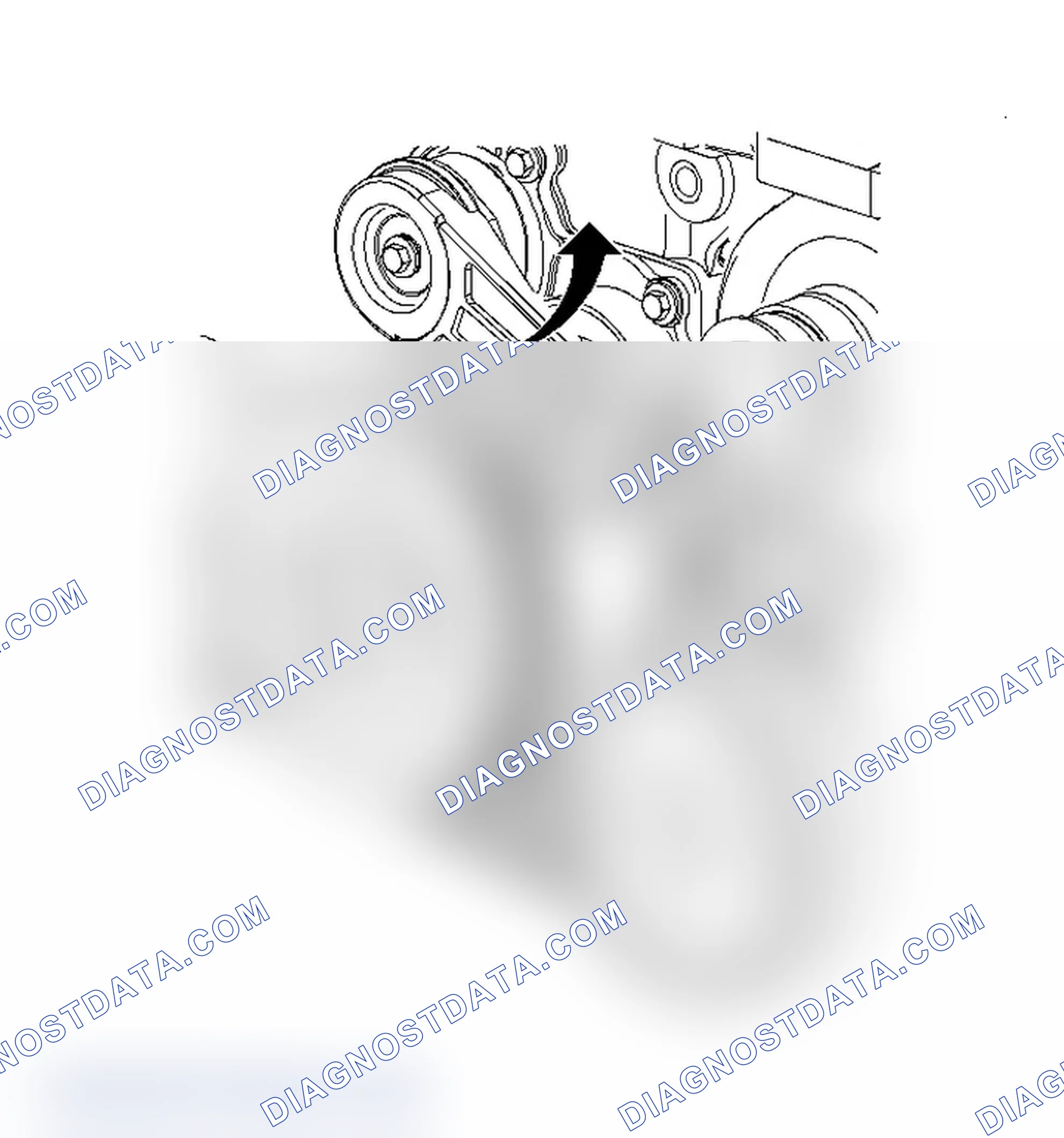 Scheme 8: Serpentine Belt Routing (2.2L Saturn)