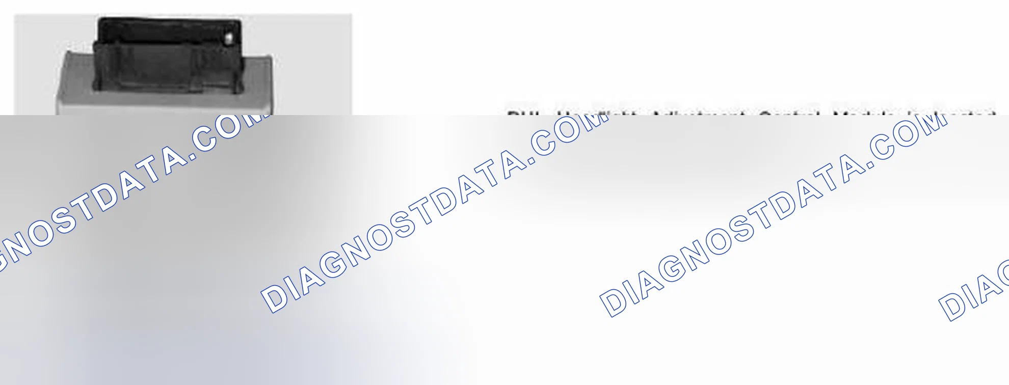 Scheme 2: Dynamic Headlight Adjustment (DHL - Xenon Only)