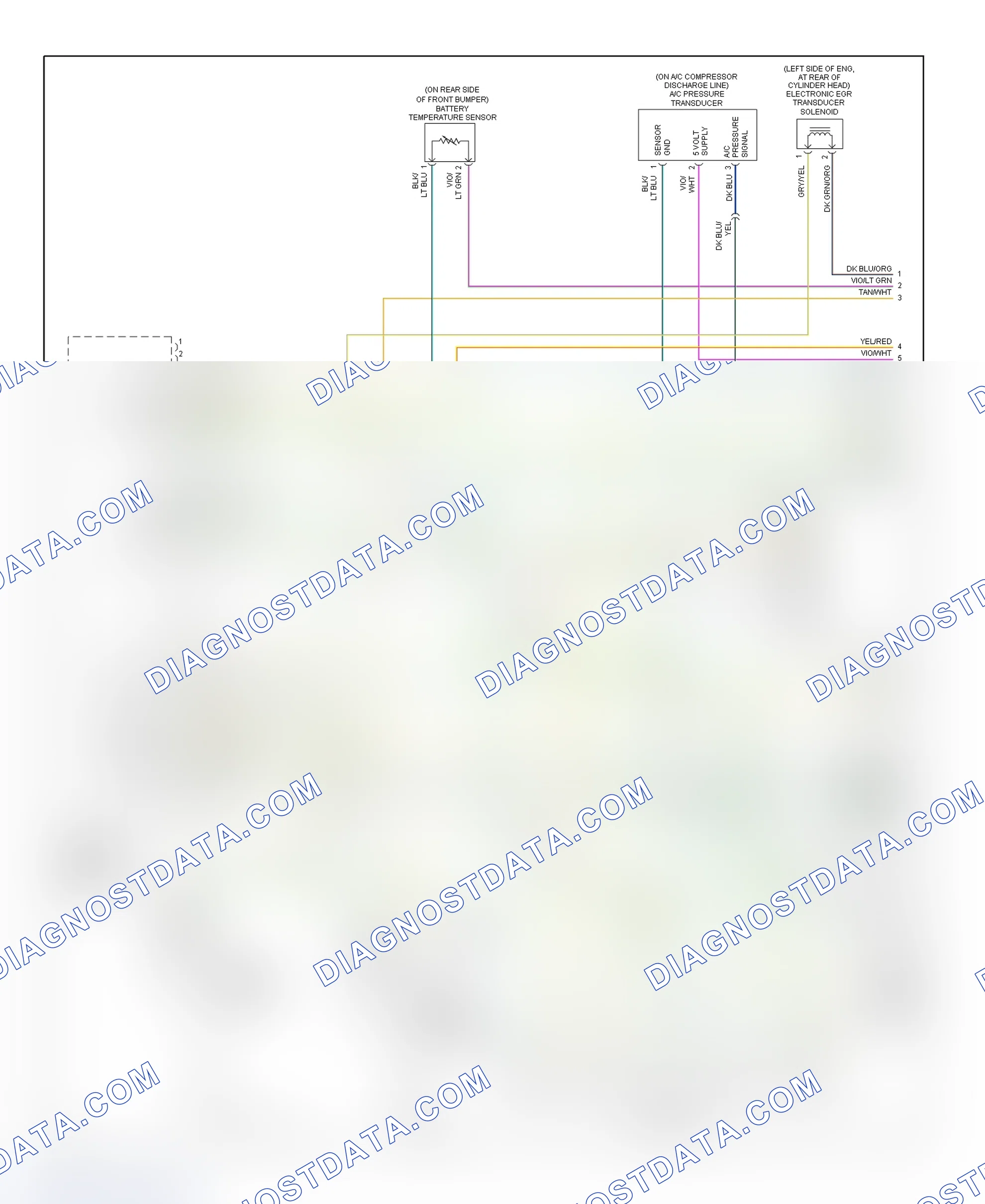 Scheme 19: PCM Wiring Diagram (Cirrus & Stratus - 2.5L - 1 Of 3)