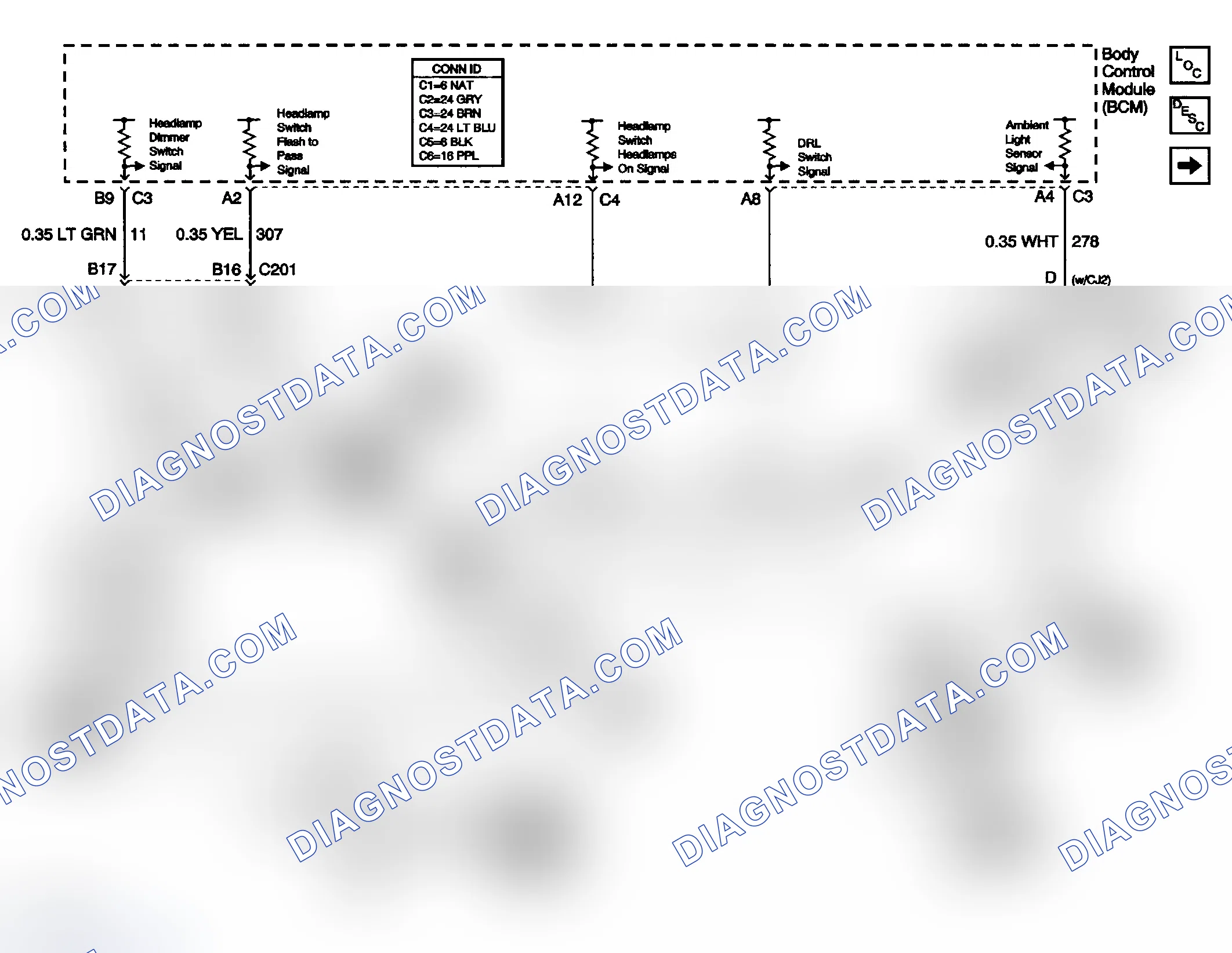 Scheme 1: Headlights/Daytime Running Lights (DRL) Schematics