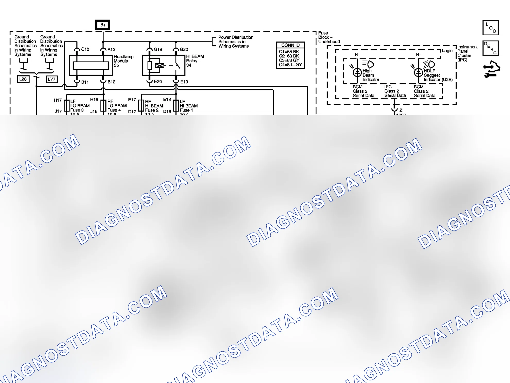 Scheme 1: Headlights/Daytime Running Lights (DRL) Schematics