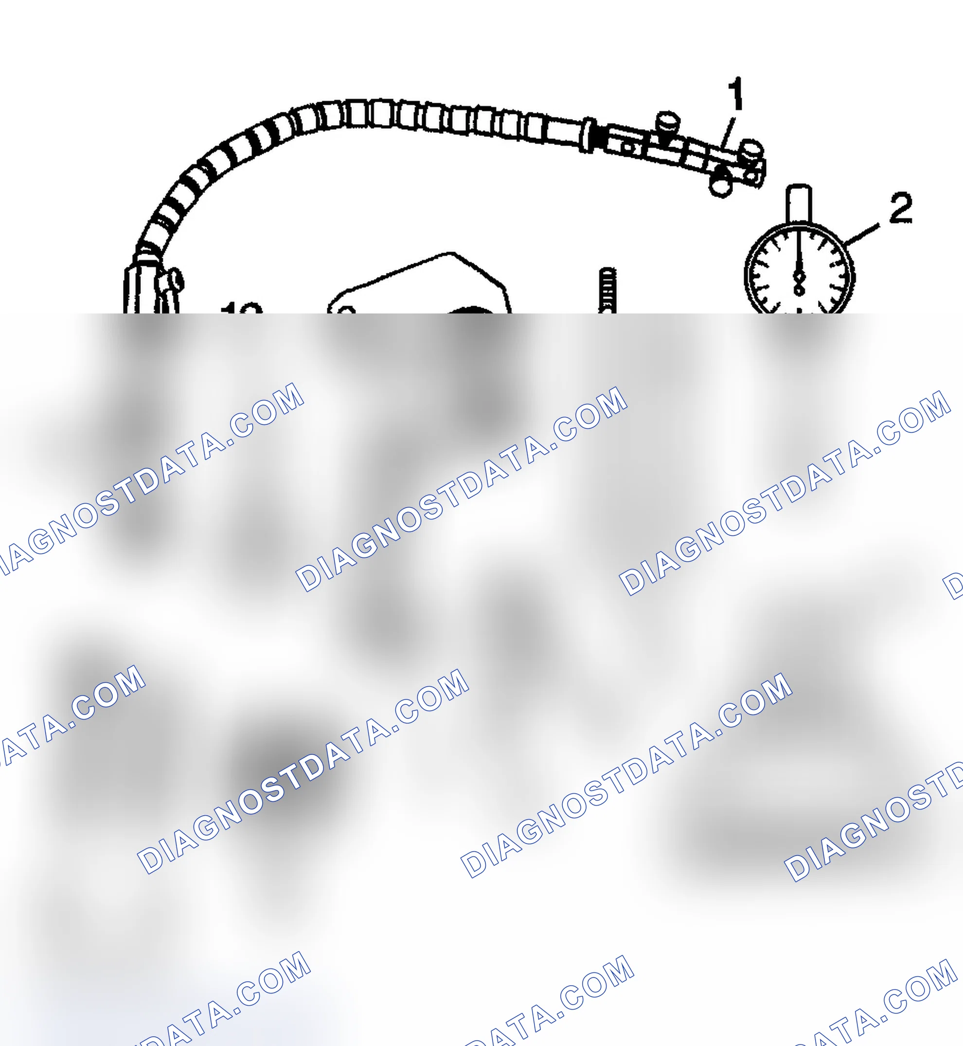 Scheme 539: Measuring Connecting Rod Bearing Clearance - Using J 43690/J 43690-100