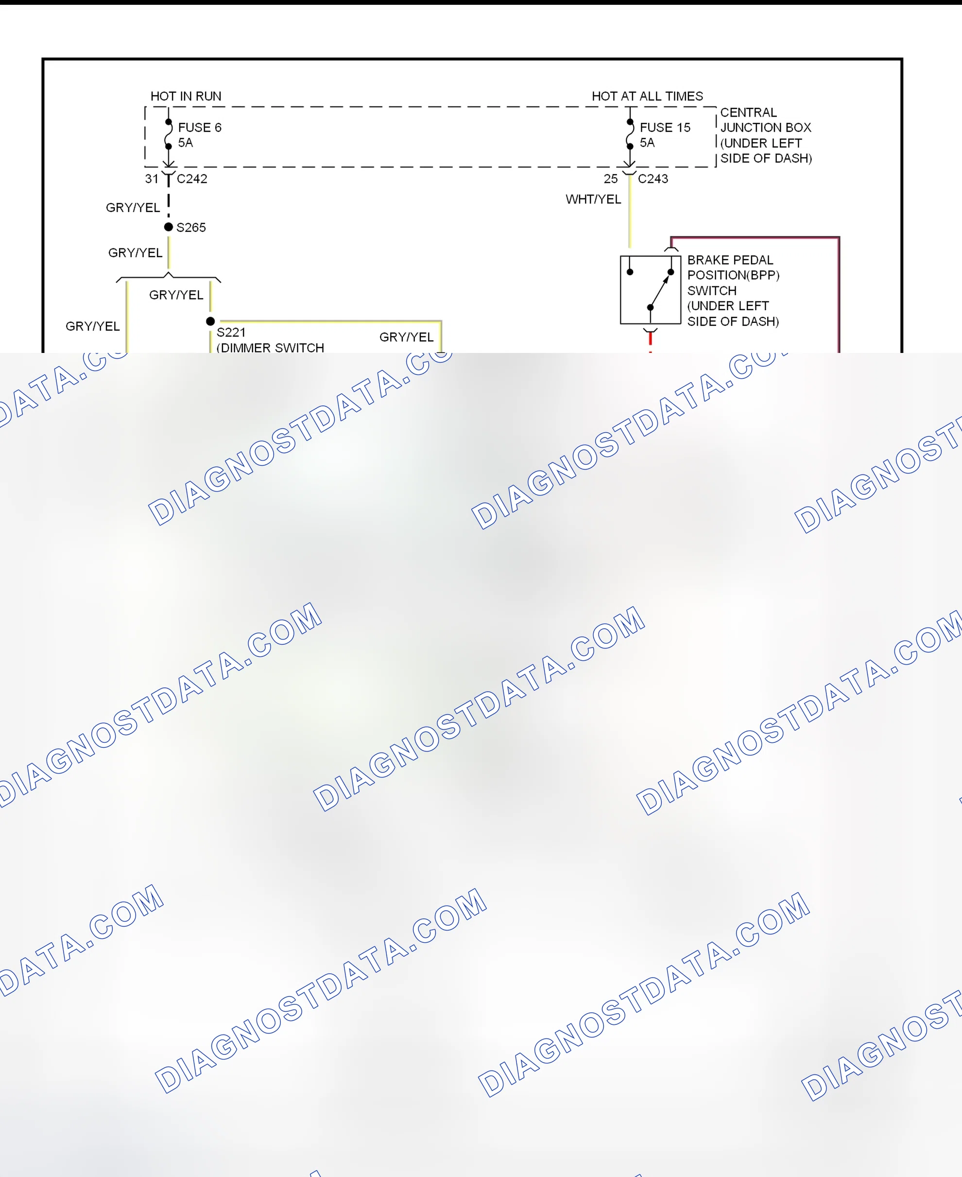 Fig. 20: Shift Interlock System Wiring Diagram (Expedition & Navigator)