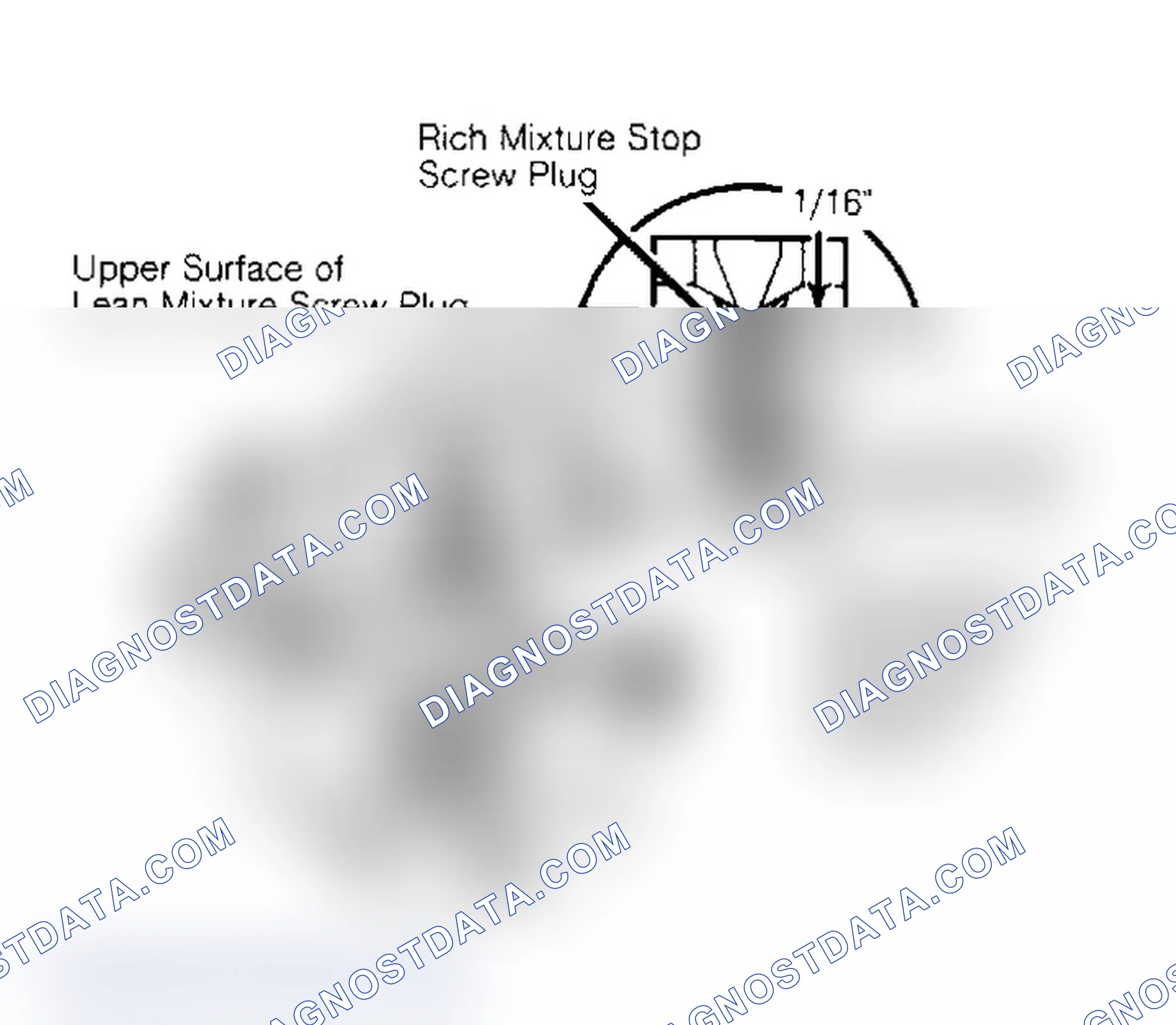 Scheme 8: Installing Lean Mixture Screw Plug & Rich Mixture Stop Screw Plug Plugs seal settings and prevent loss of fuel vapor.