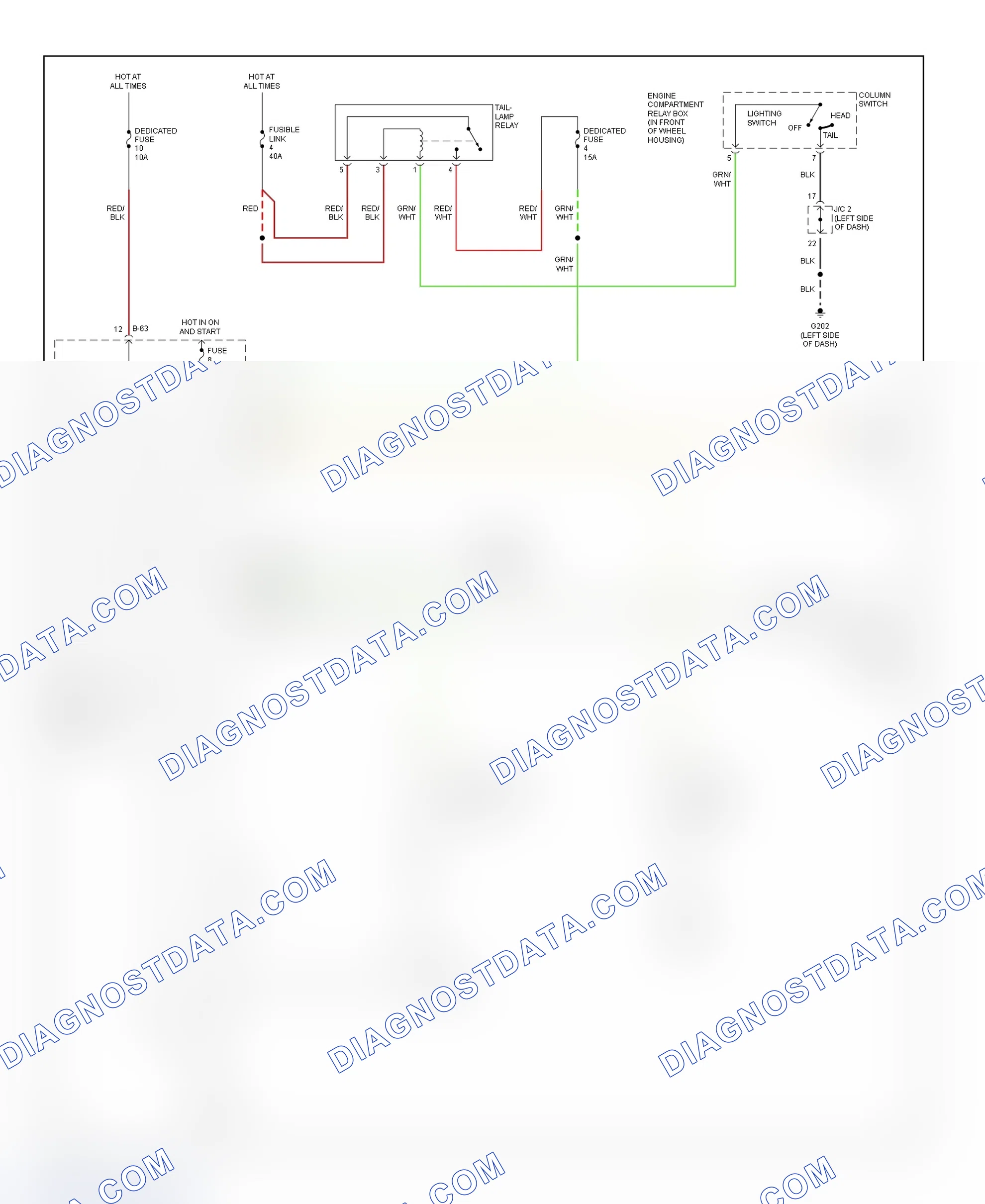 Fig. 1: Warning Systems Wiring Diagram (Avenger & Sebring Coupe)