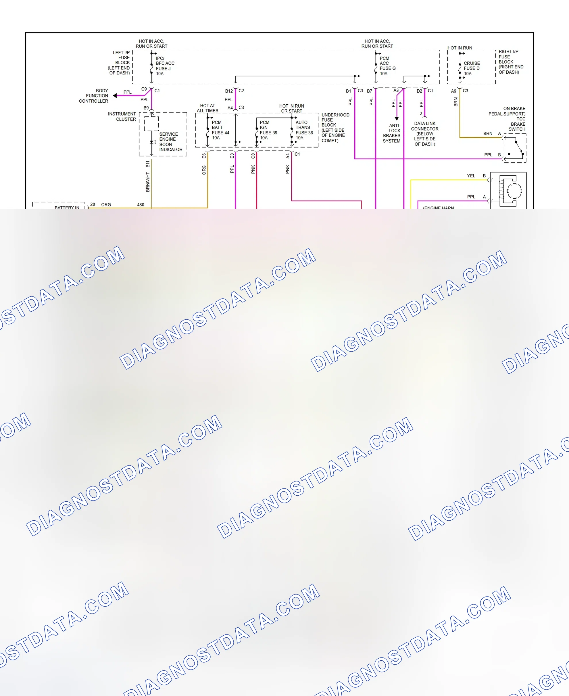 Scheme 163: Transaxle Electronic Control System Wiring Diagram (Malibu - 3.1L)