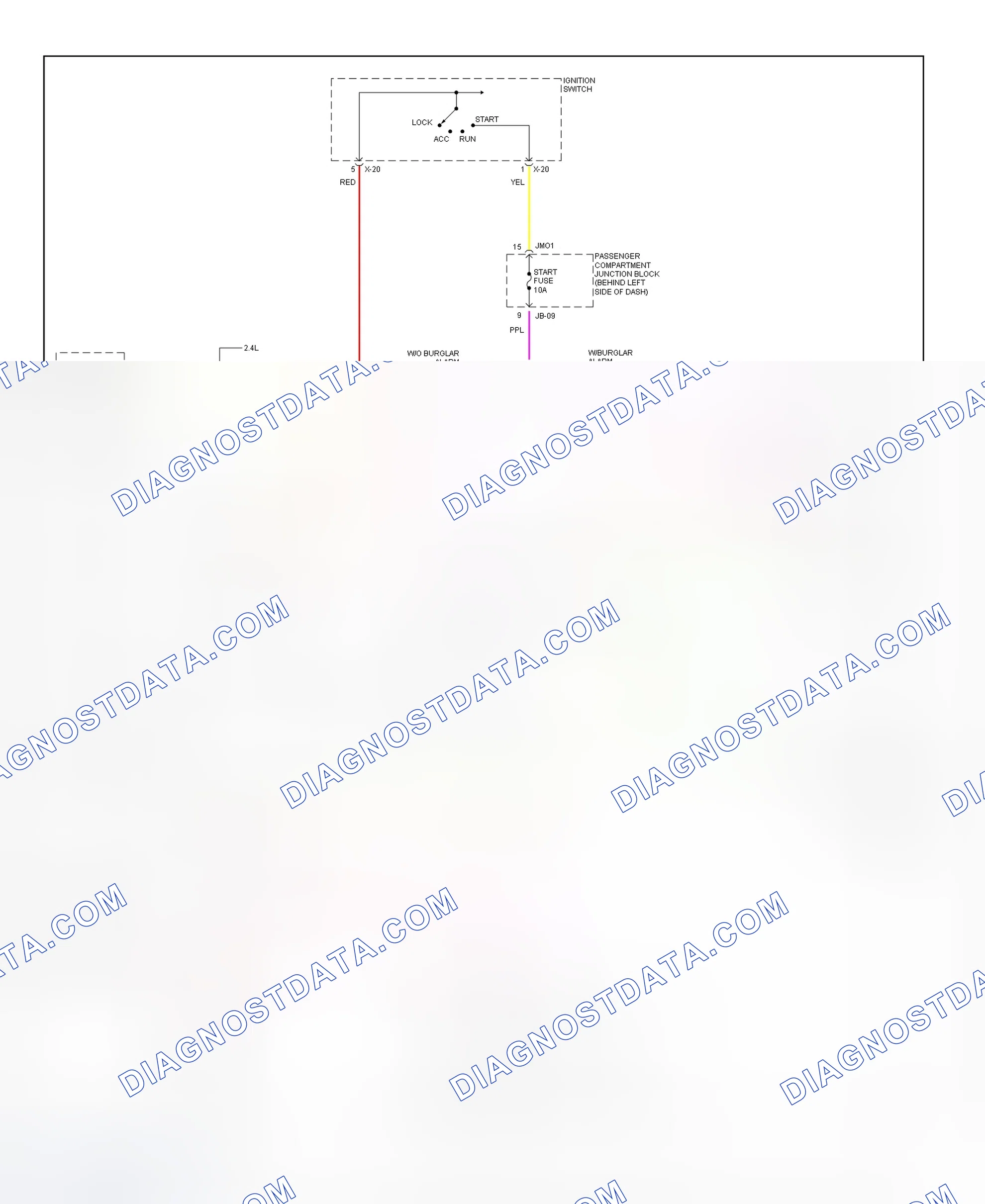 Scheme 2: Starting System Wiring Diagram (Optima & Magentis (Canadian) - M/T)