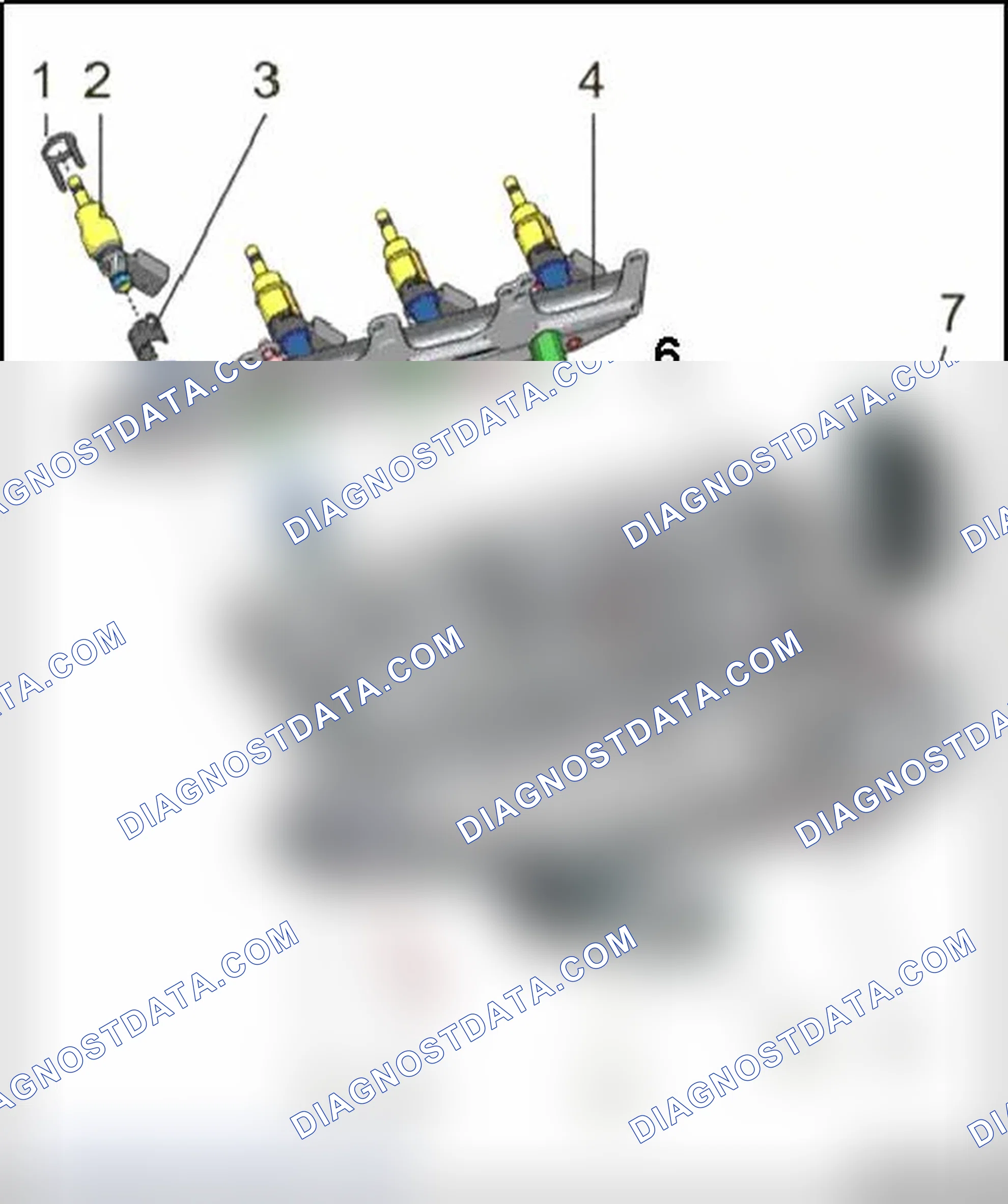 Scheme 117: FUEL RAIL ASSEMBLY OVERVIEW