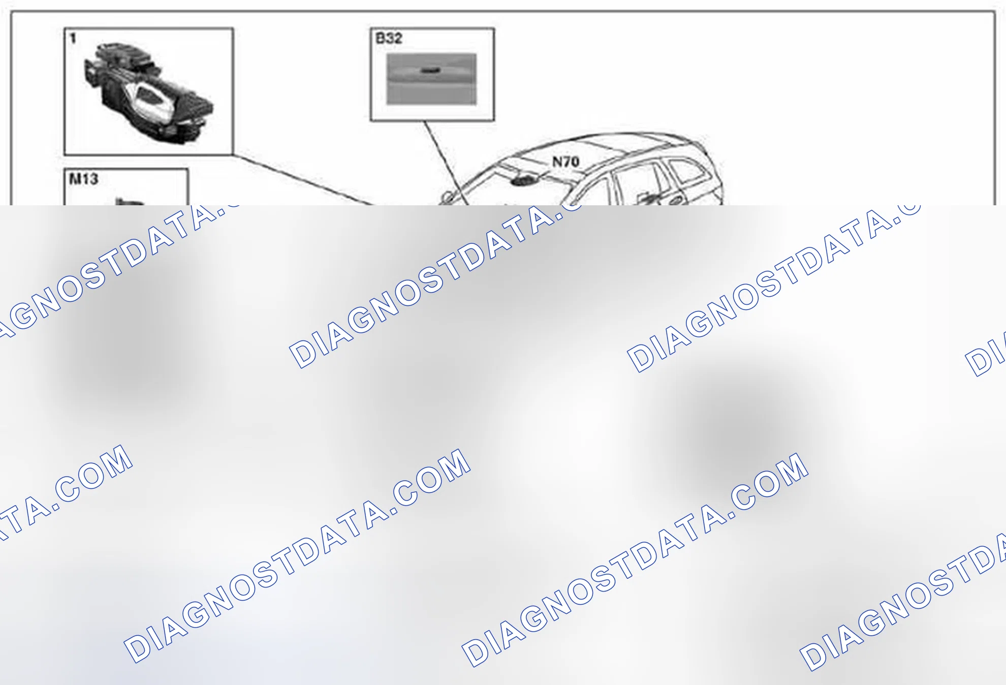 Scheme 151: Automatic air conditioning (AAC) component locations - GF83.40-P-0001-01RT
